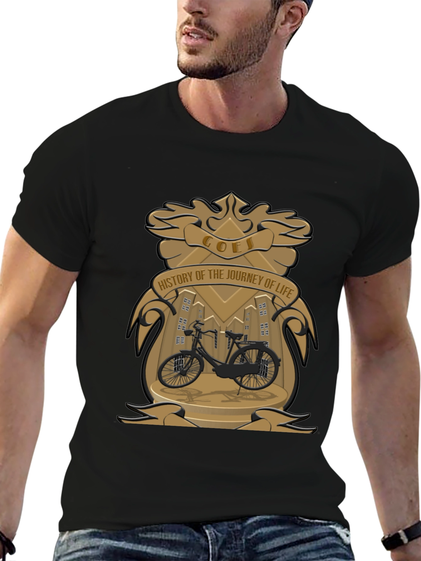 GOEI History of Life Black T-Shirt