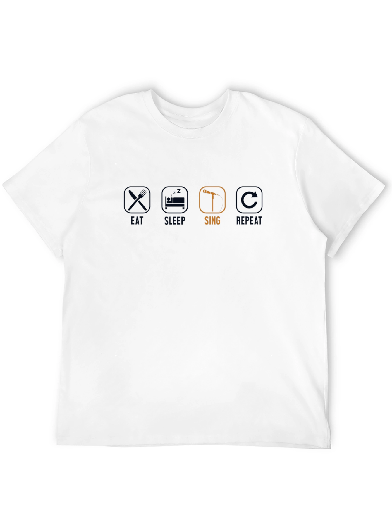Eat Sleep Sing Repeat T-Shirt - Singer Musician Tee