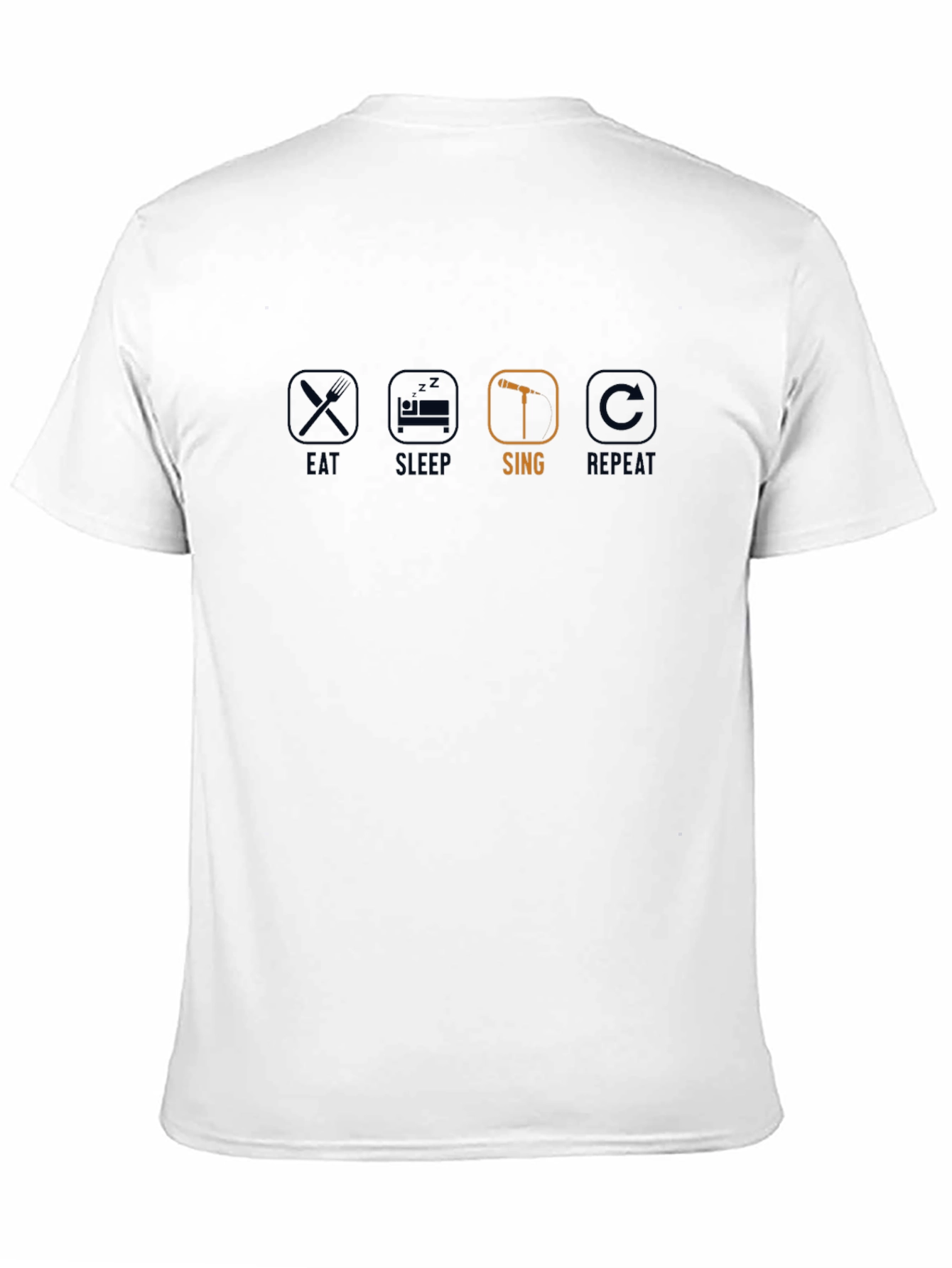 Eat Sleep Sing Repeat T-Shirt - Singer Musician Tee
