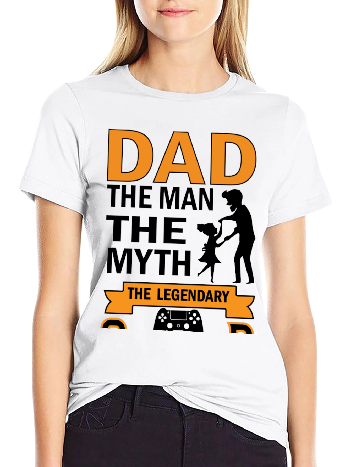 Dad The Man The Myth The Legendary Black T-Shirt