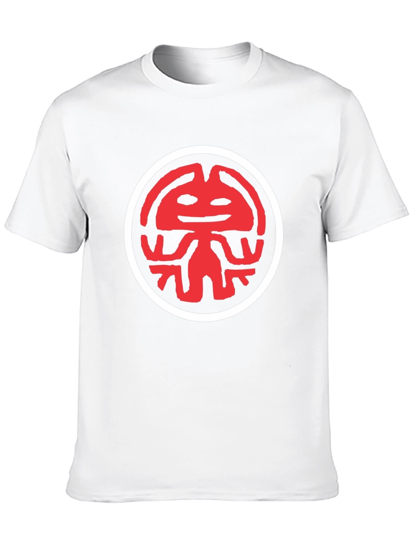 Red Kokopelli Graphic Black T-Shirt