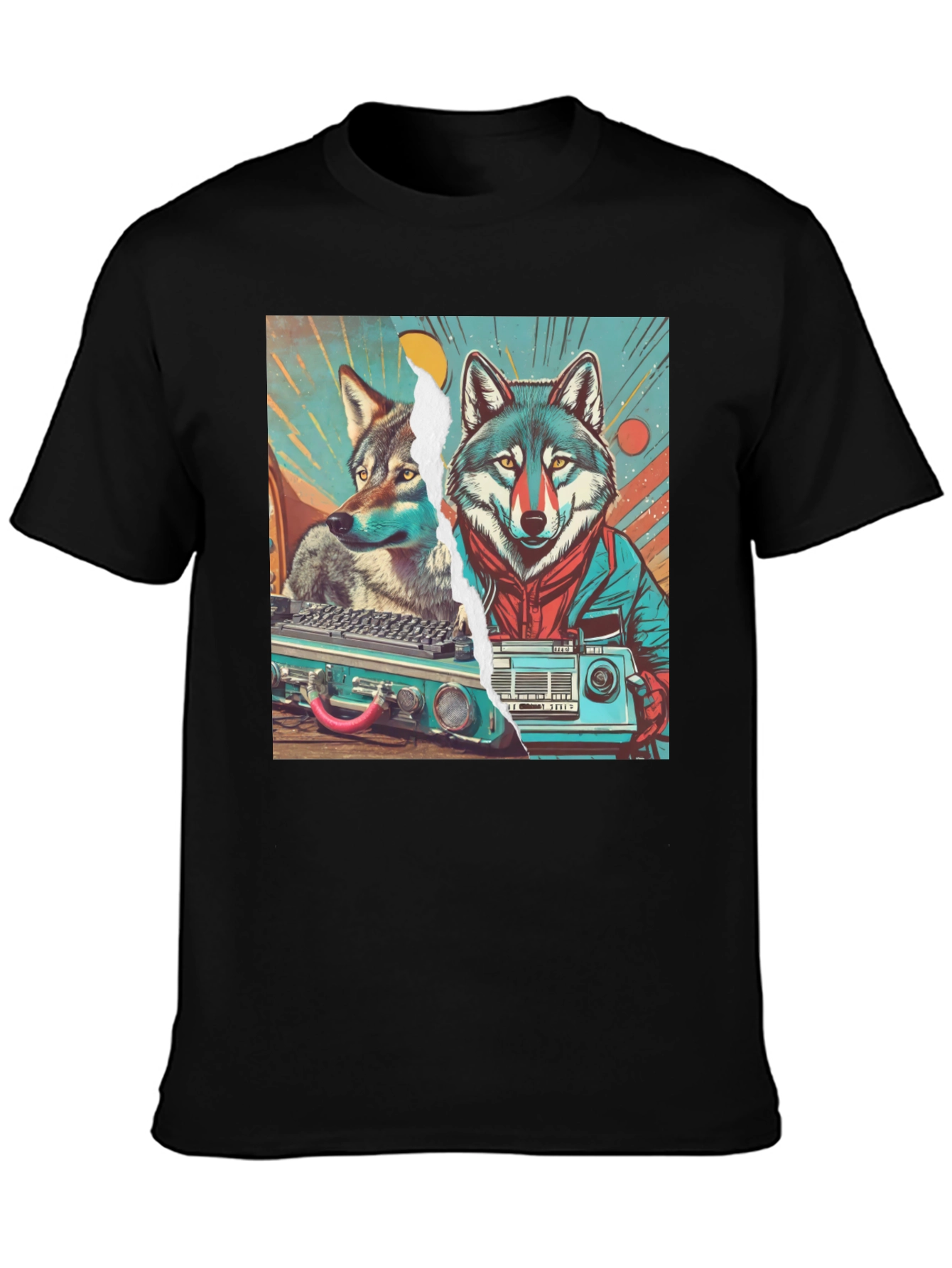 Retro Wolf Graphic Tee