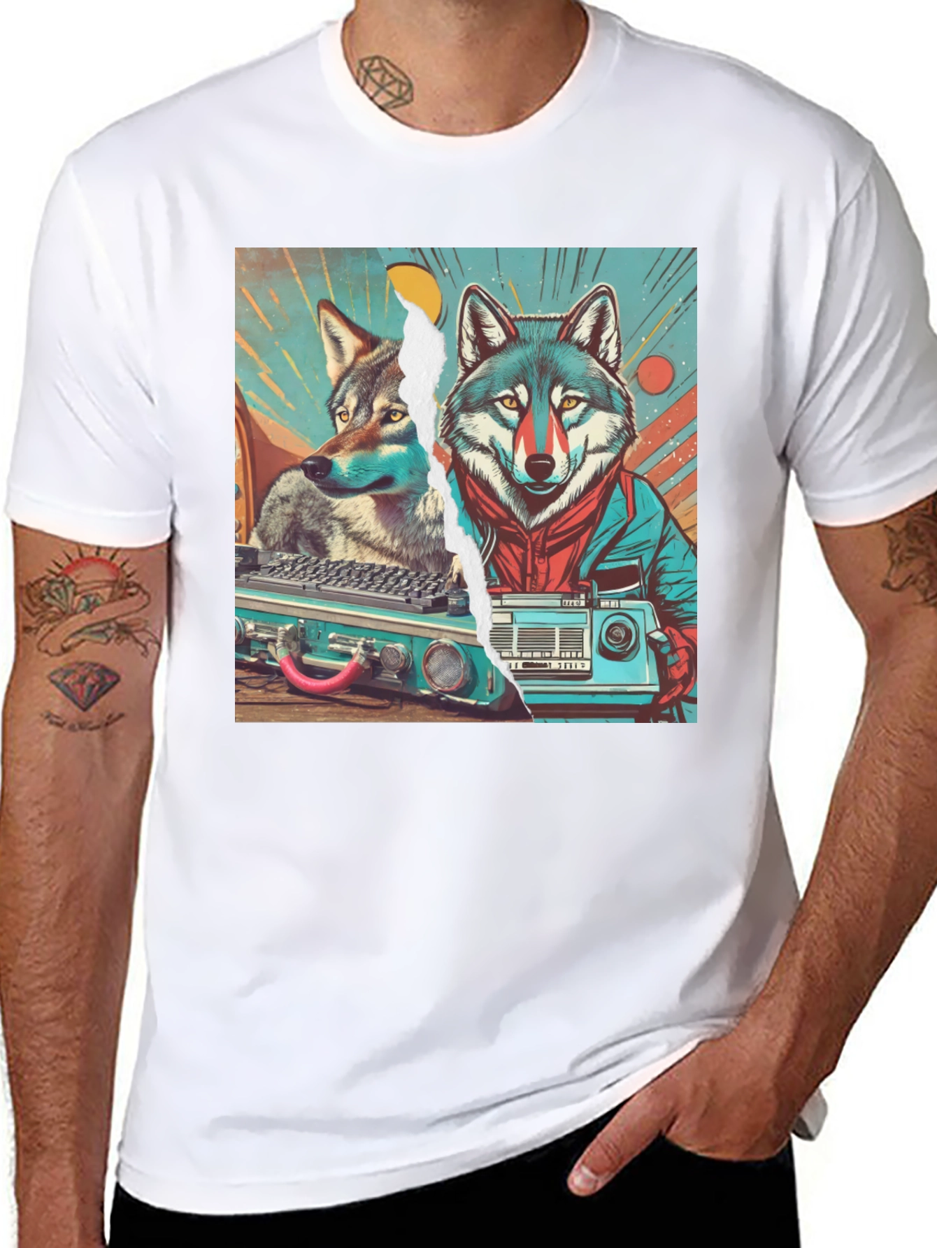 Retro Wolf Graphic Tee