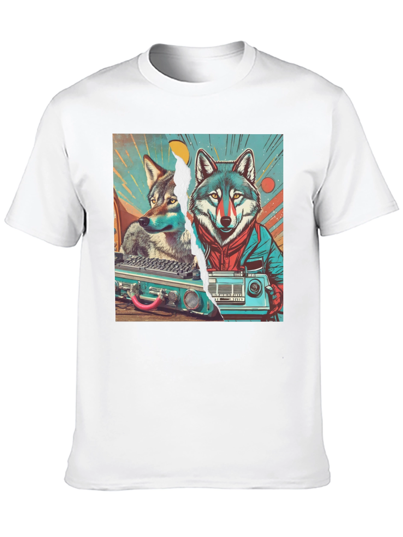 Retro Wolf Graphic Tee