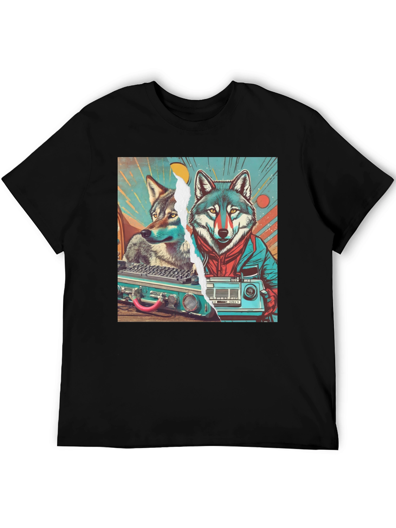 Retro Wolf Graphic Tee