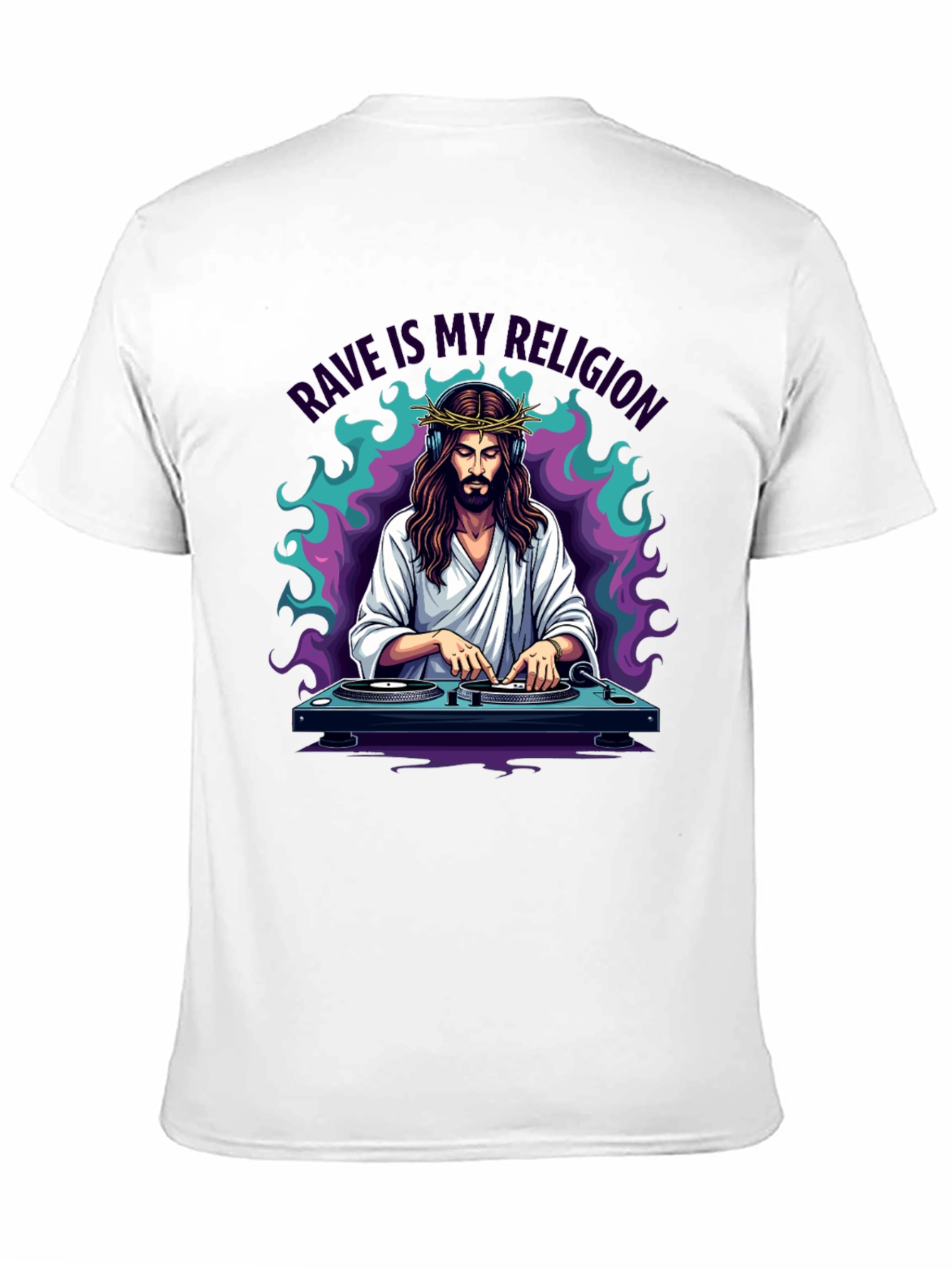 Rave Jesus Graphic T-Shirt