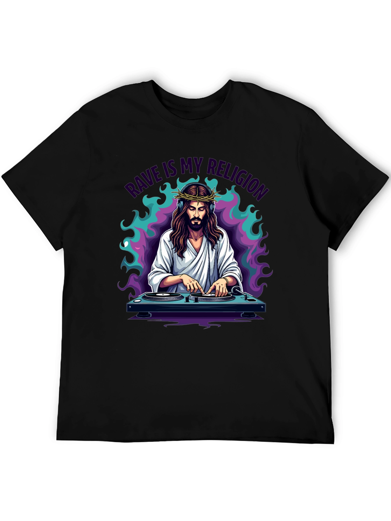 Rave Jesus Graphic T-Shirt
