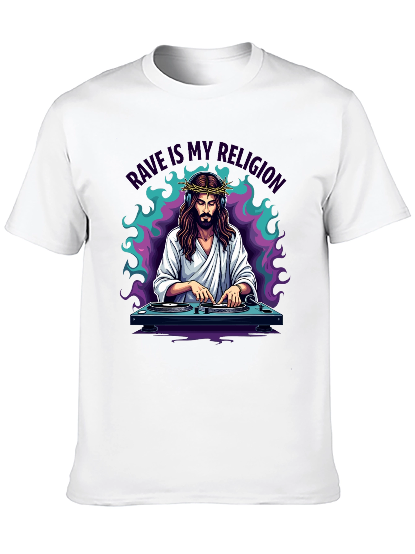 Rave Jesus Graphic T-Shirt