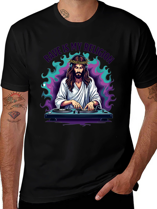 Rave Jesus Graphic T-Shirt