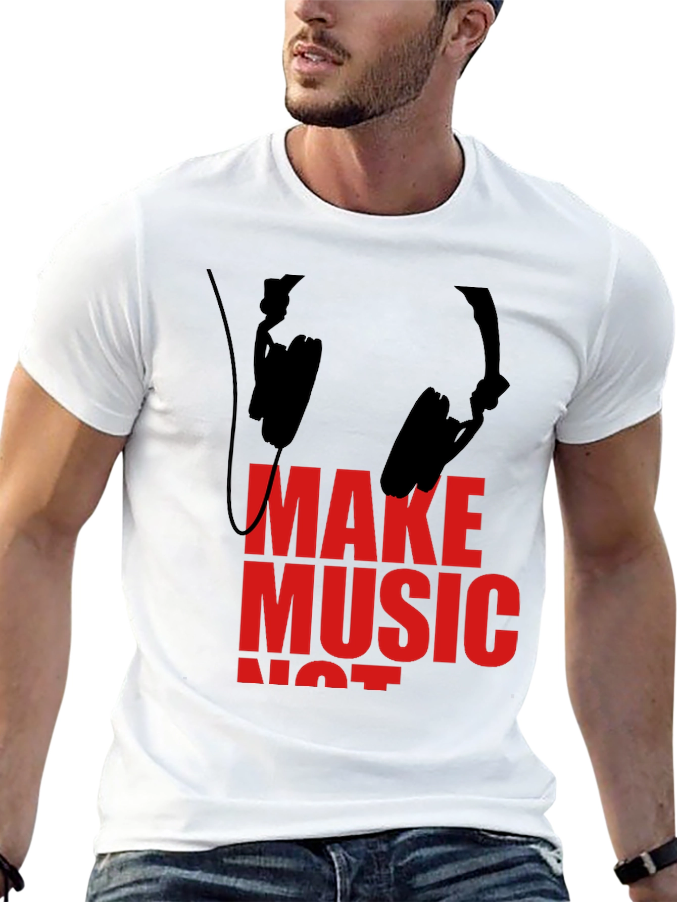 Make Music Not War Graphic Tee