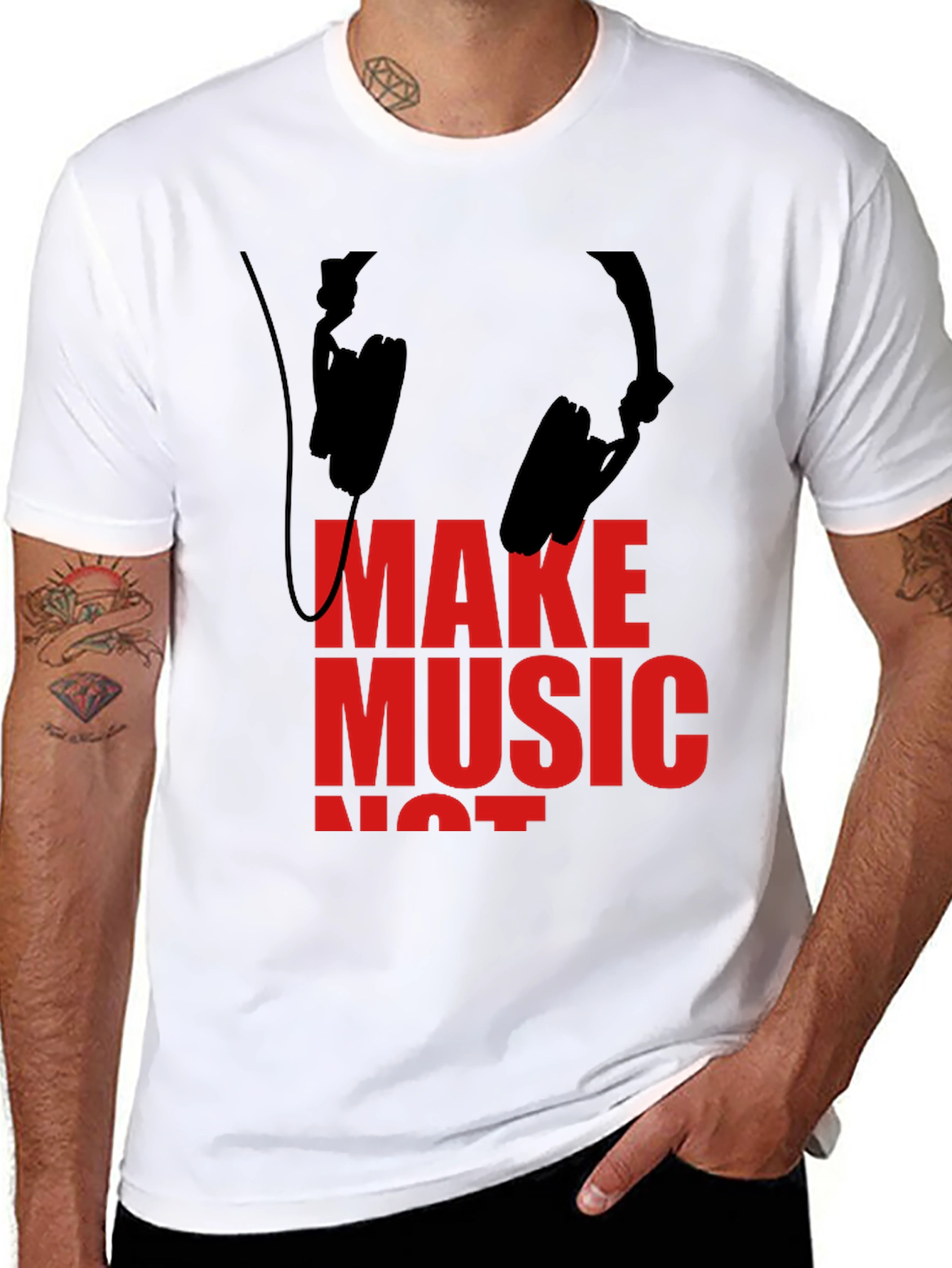 Make Music Not War Graphic Tee