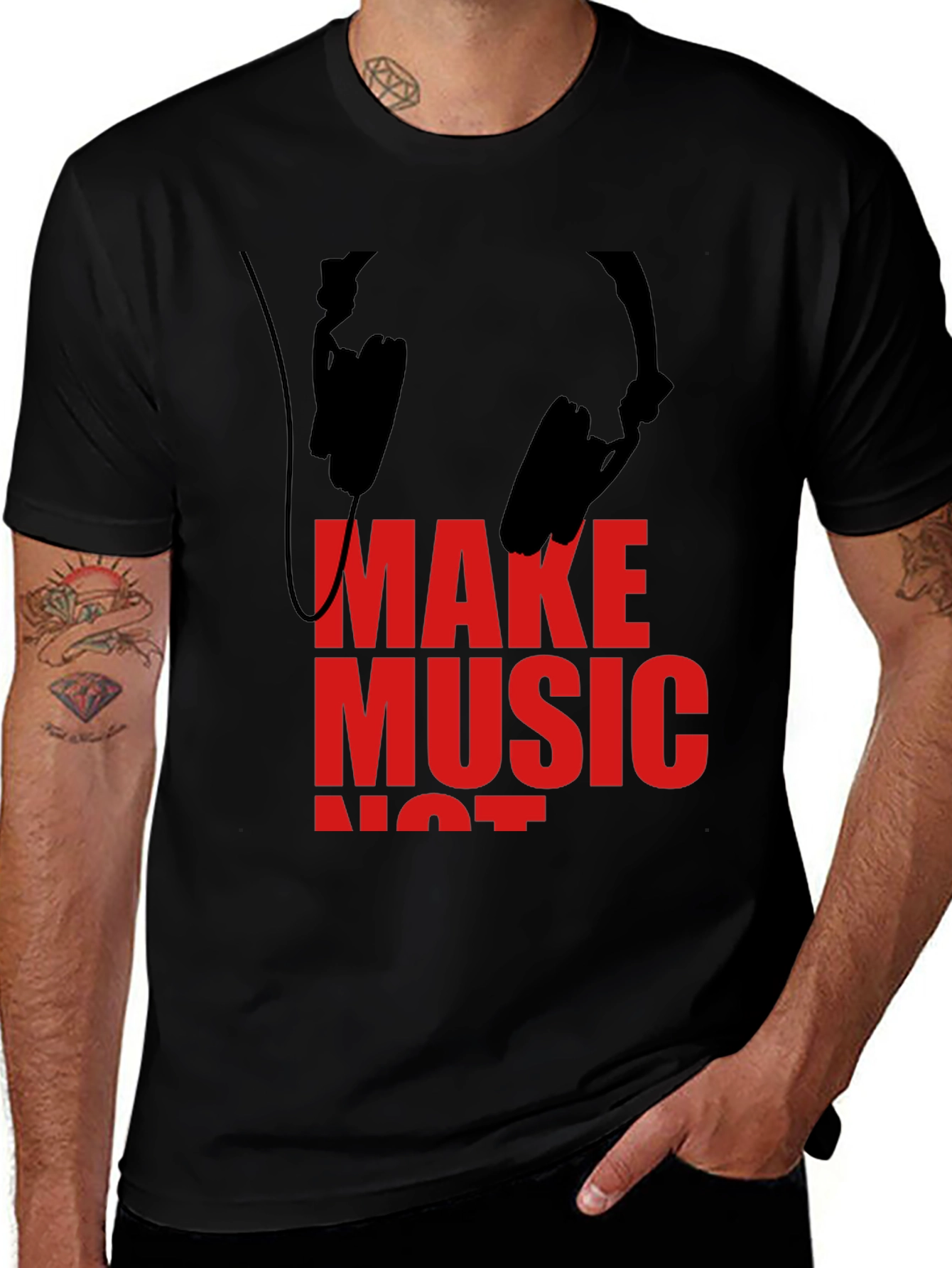 Make Music Not War Graphic Tee