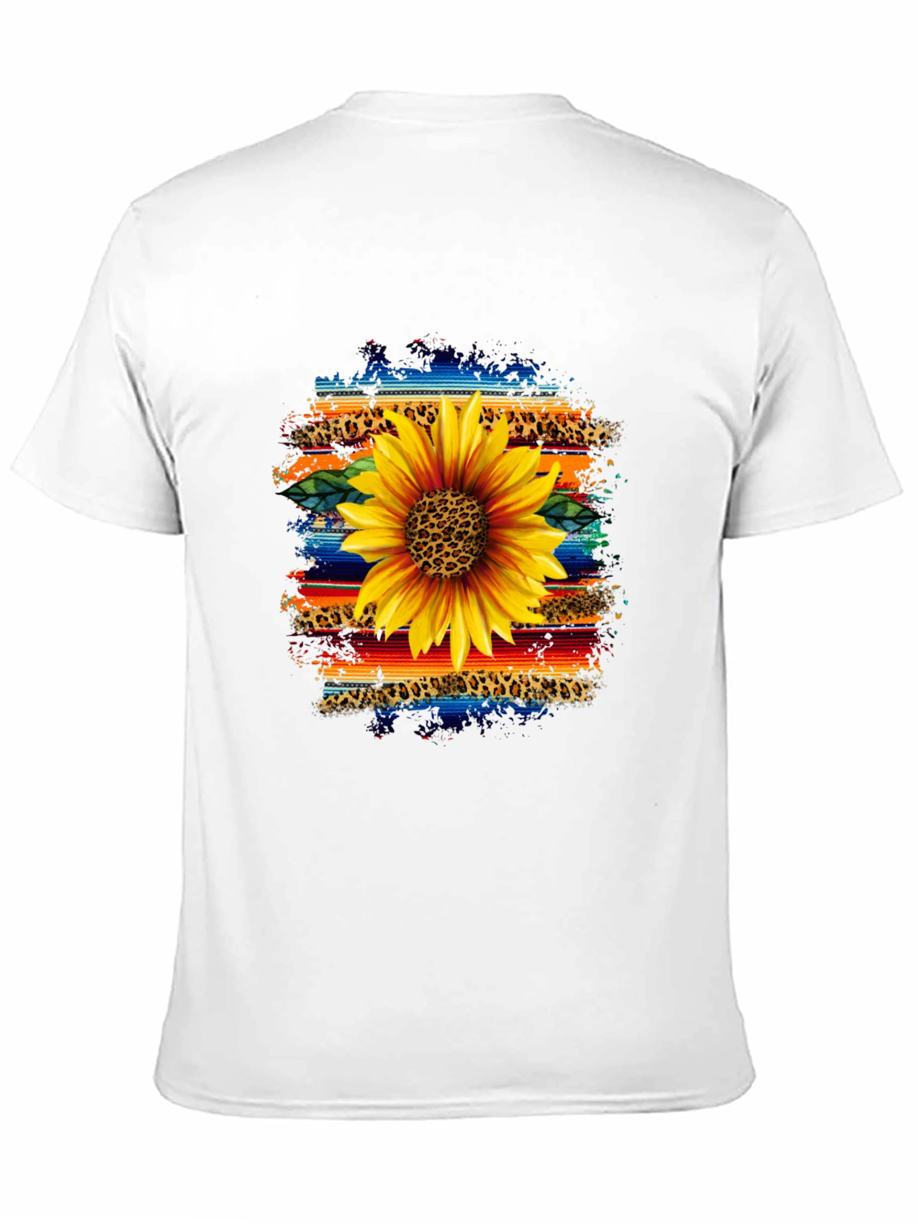 Sunflower Serape Leopard Print Graphic Tee