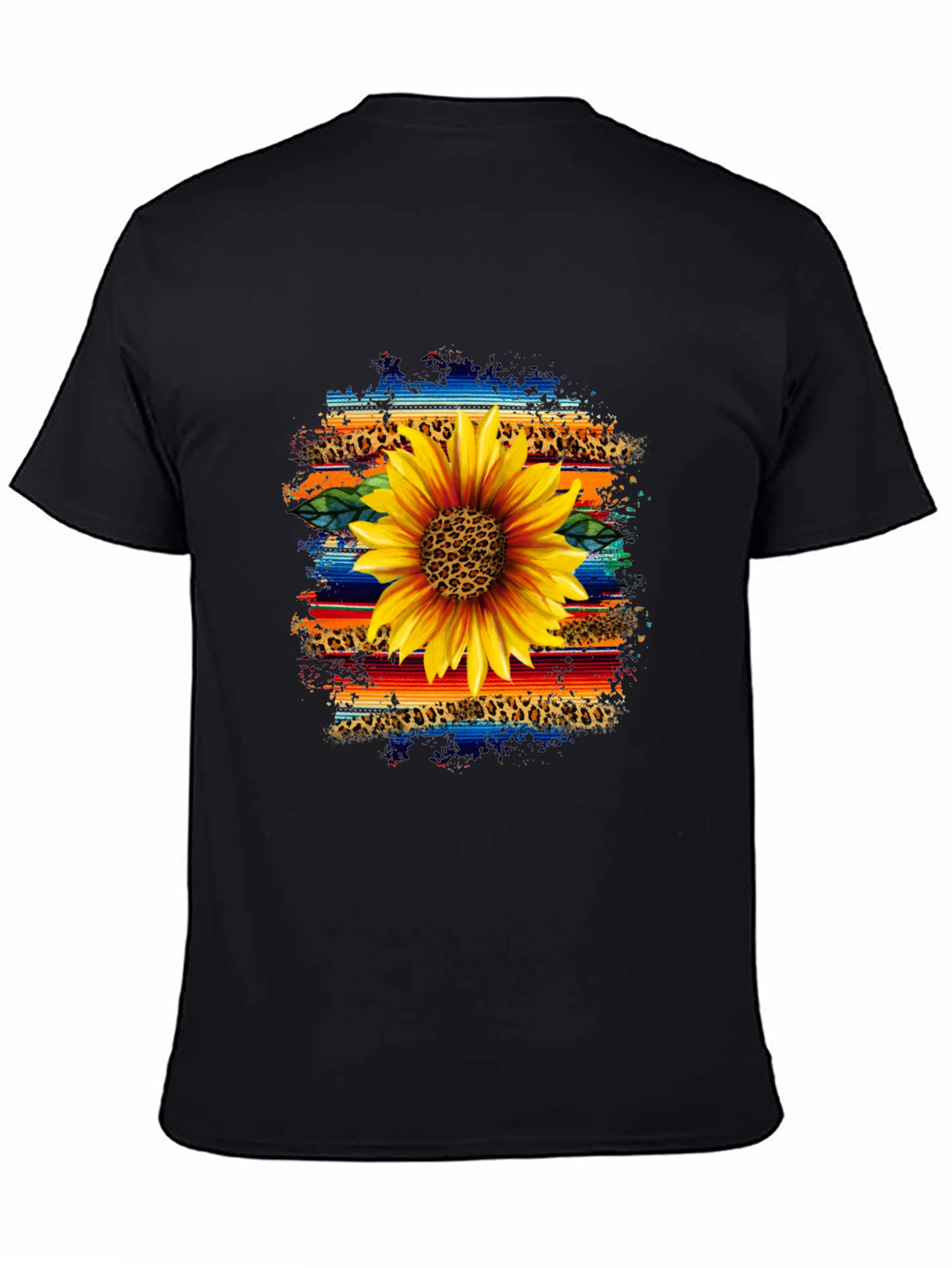 Sunflower Serape Leopard Print Graphic Tee