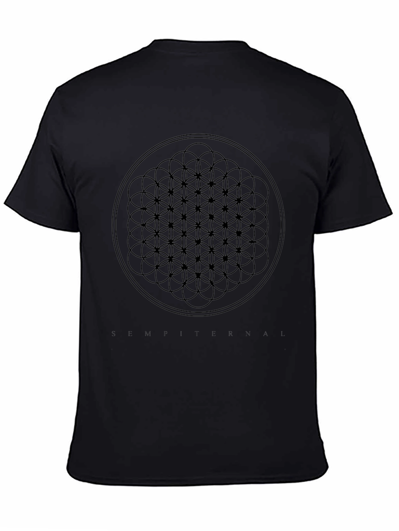 Geometric Circle Black T-Shirt - Modern Menswear