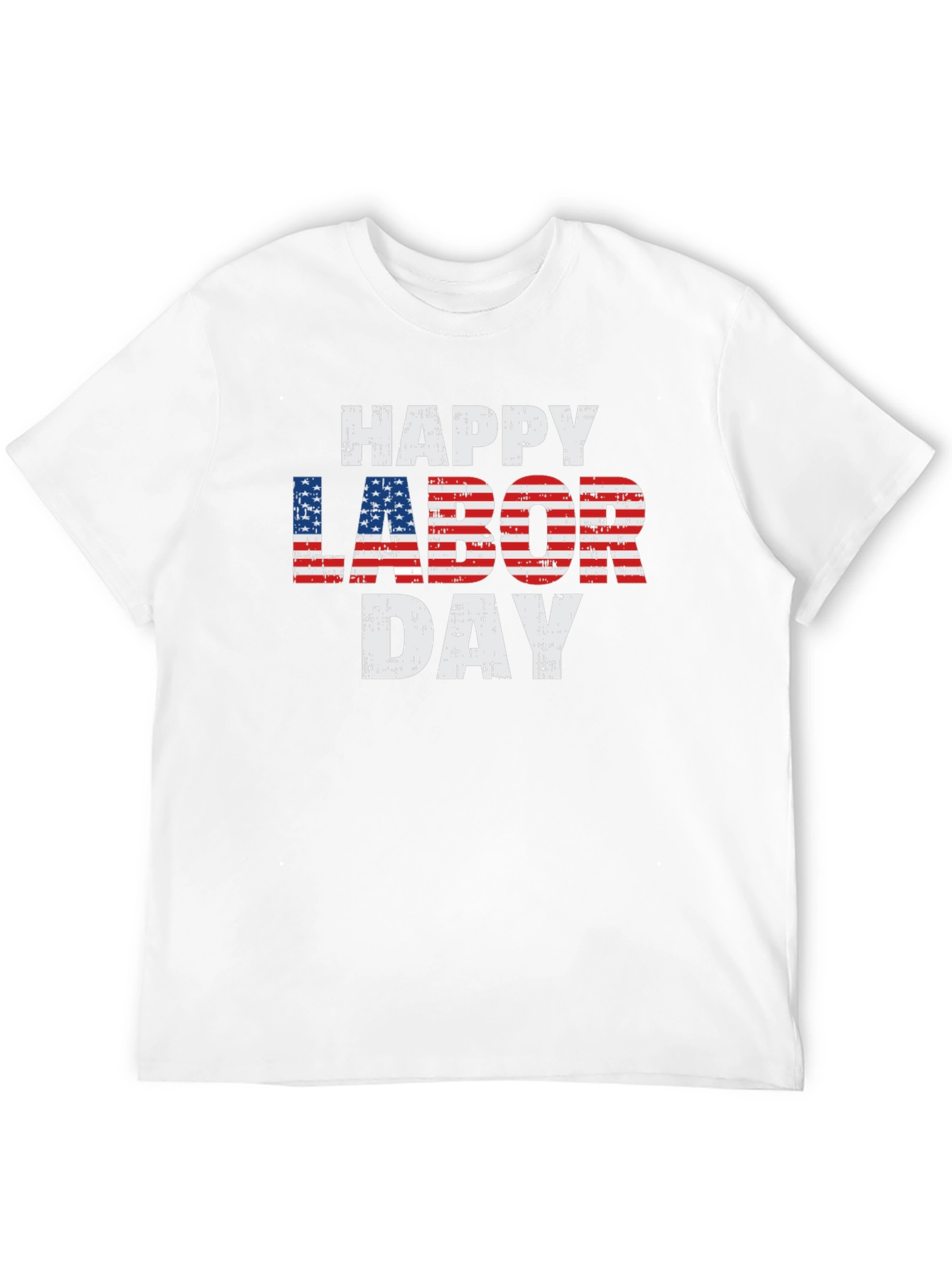 Happy Labor Day Patriotic USA Flag T-Shirt