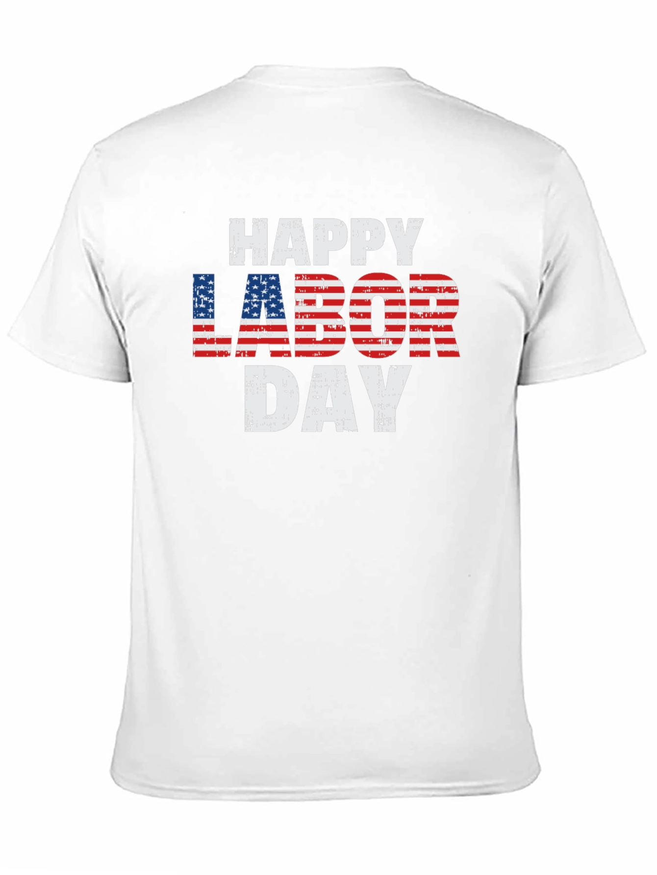 Happy Labor Day Patriotic USA Flag T-Shirt