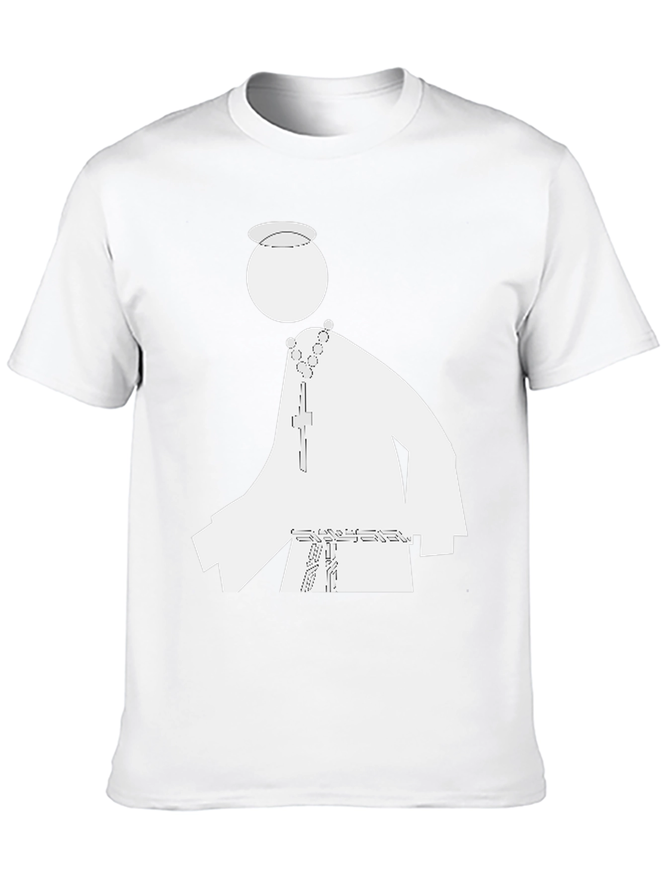 Priest Graphic Tee - Black Cotton Blend
