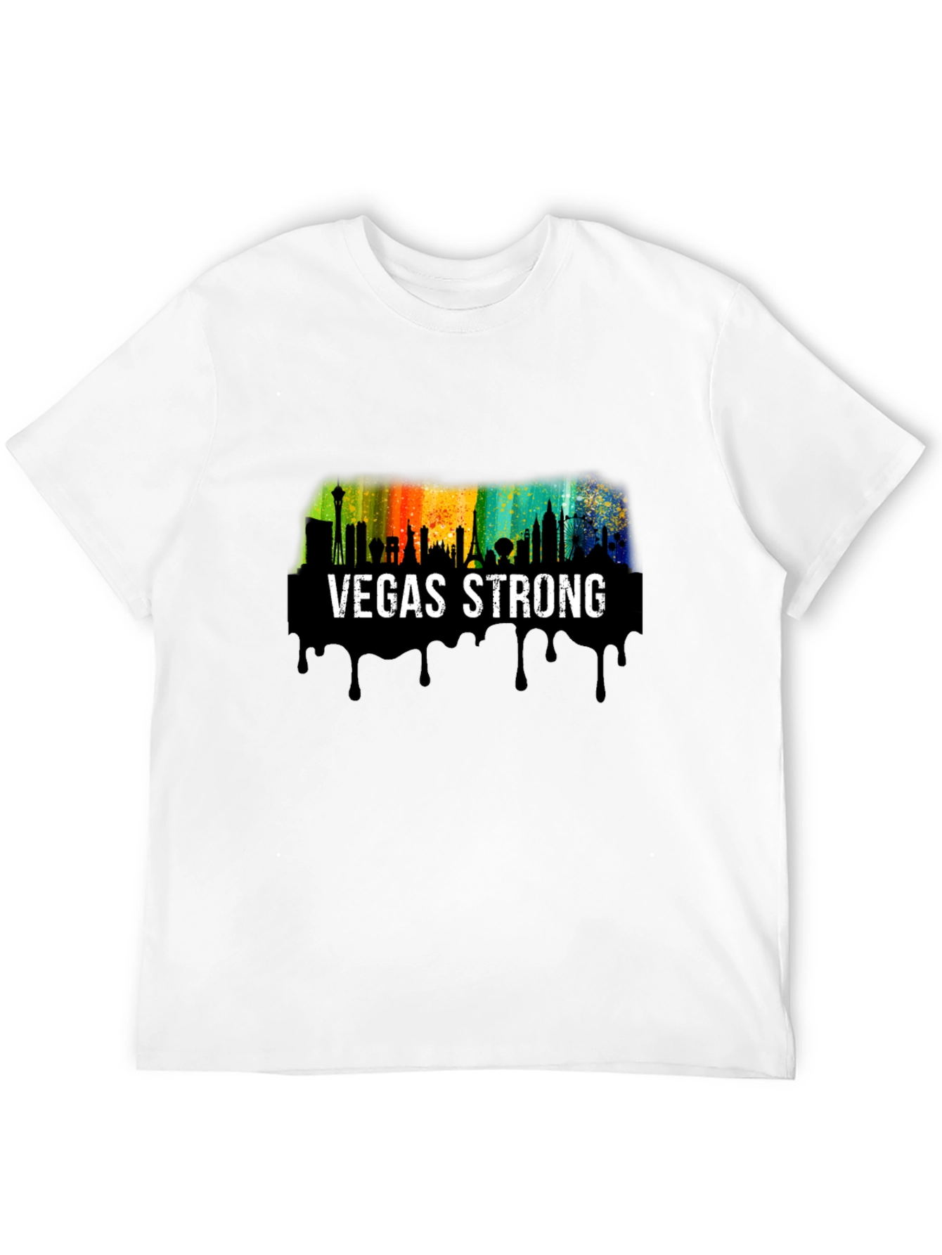 Vegas Strong Skyline Graphic T-Shirt