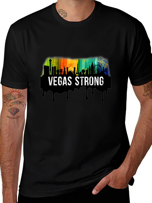 Vegas Strong Skyline Graphic T-Shirt
