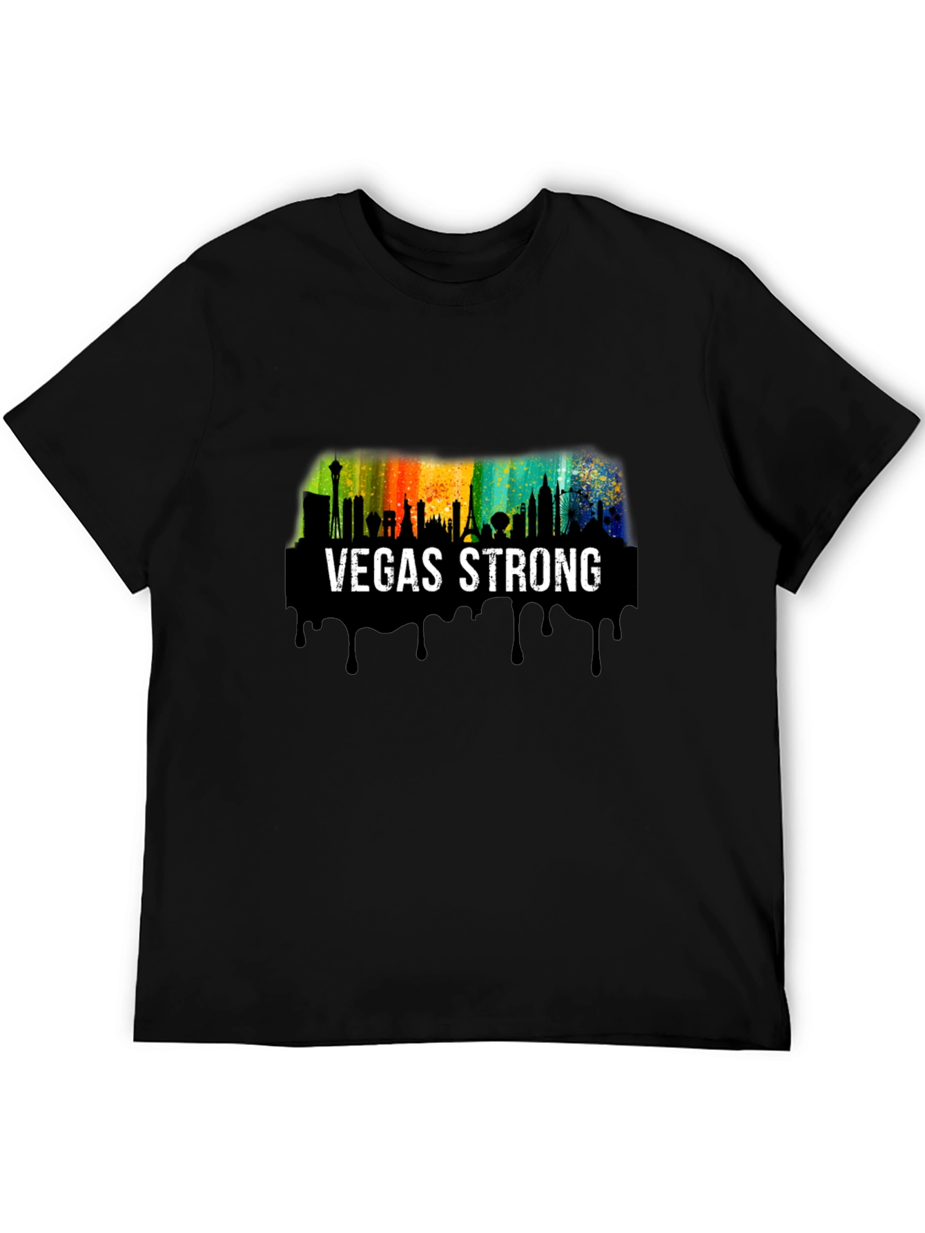 Vegas Strong Skyline Graphic T-Shirt