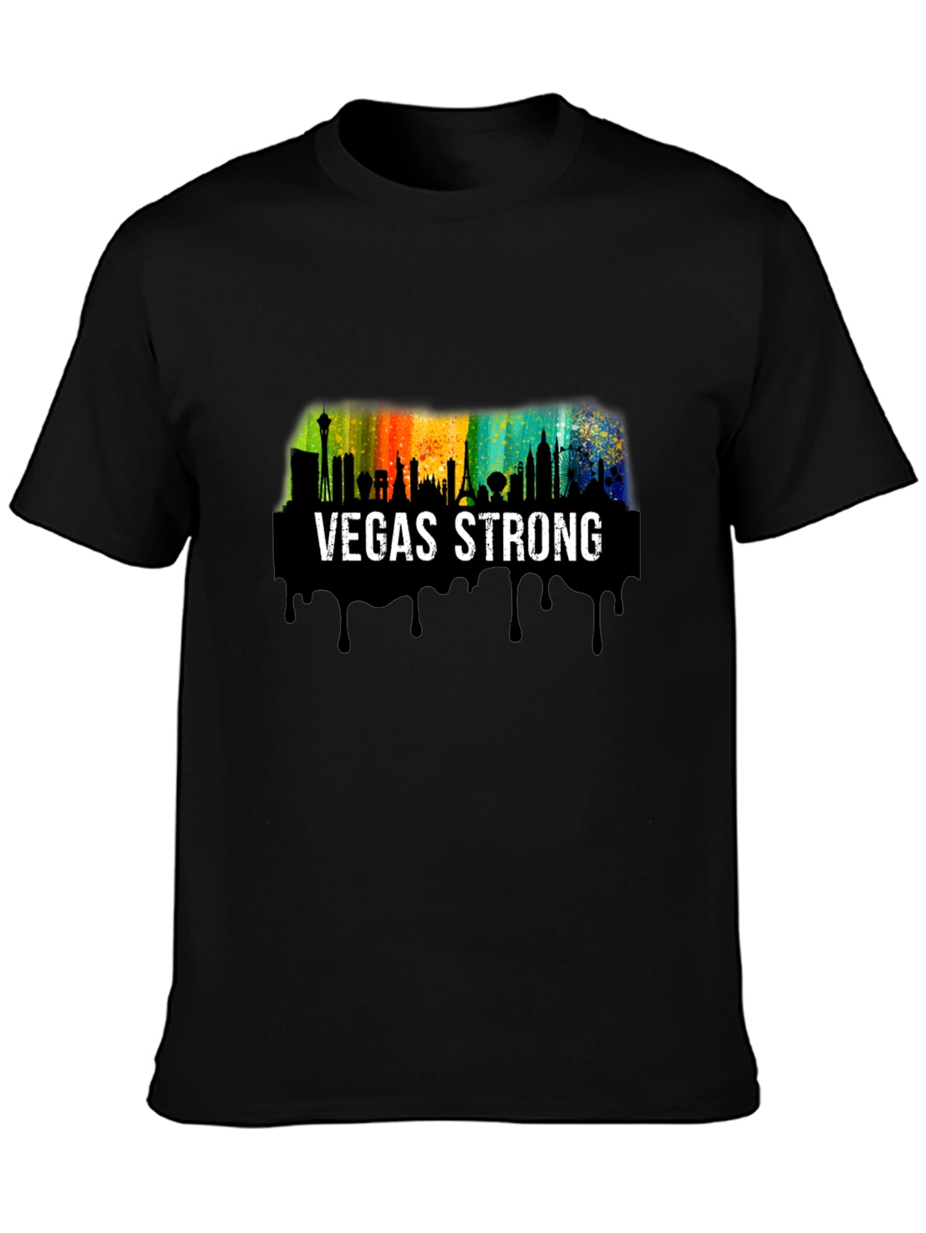 Vegas Strong Skyline Graphic T-Shirt