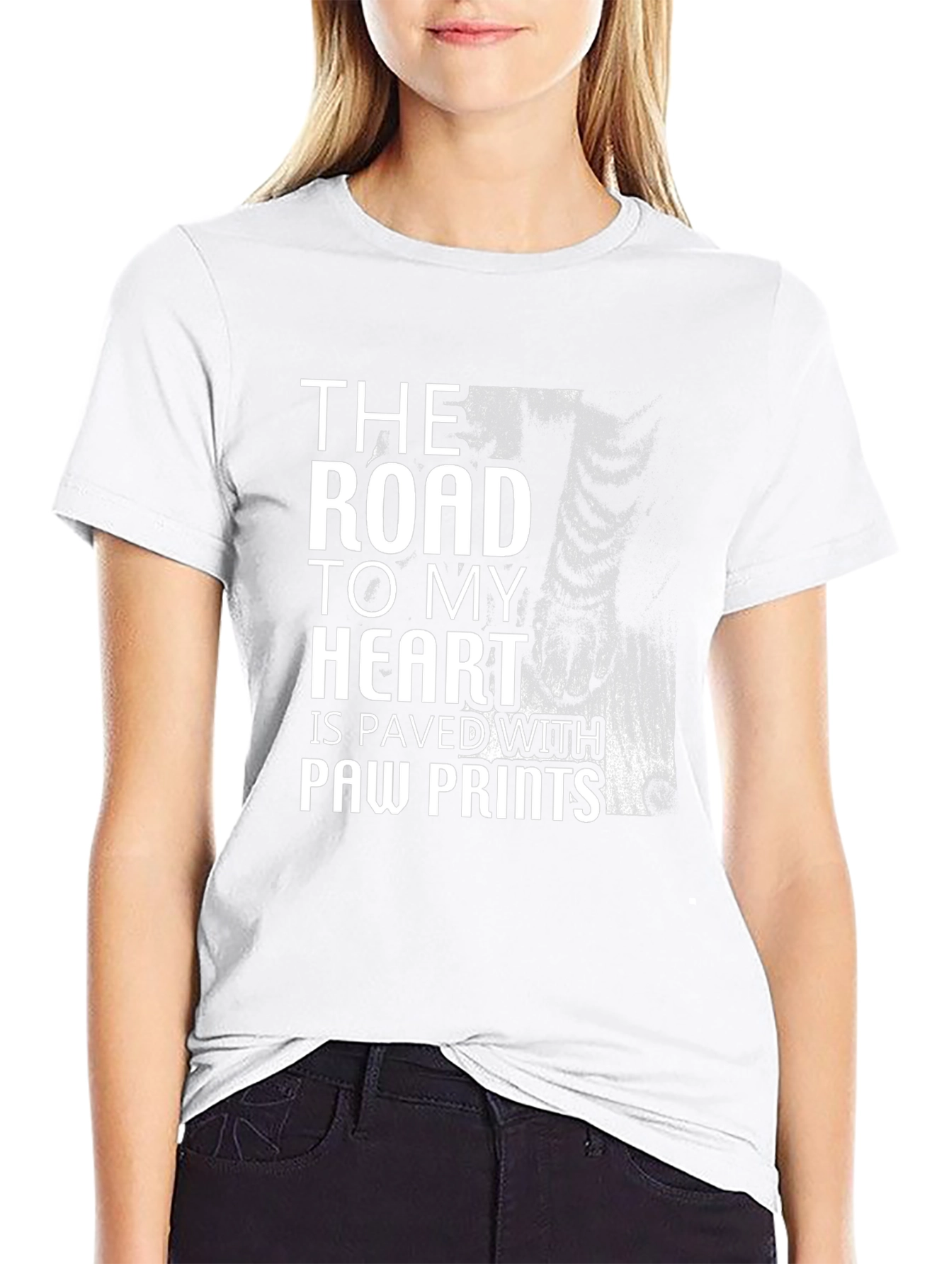 Paw Prints T-Shirt: Road to My Heart Tee