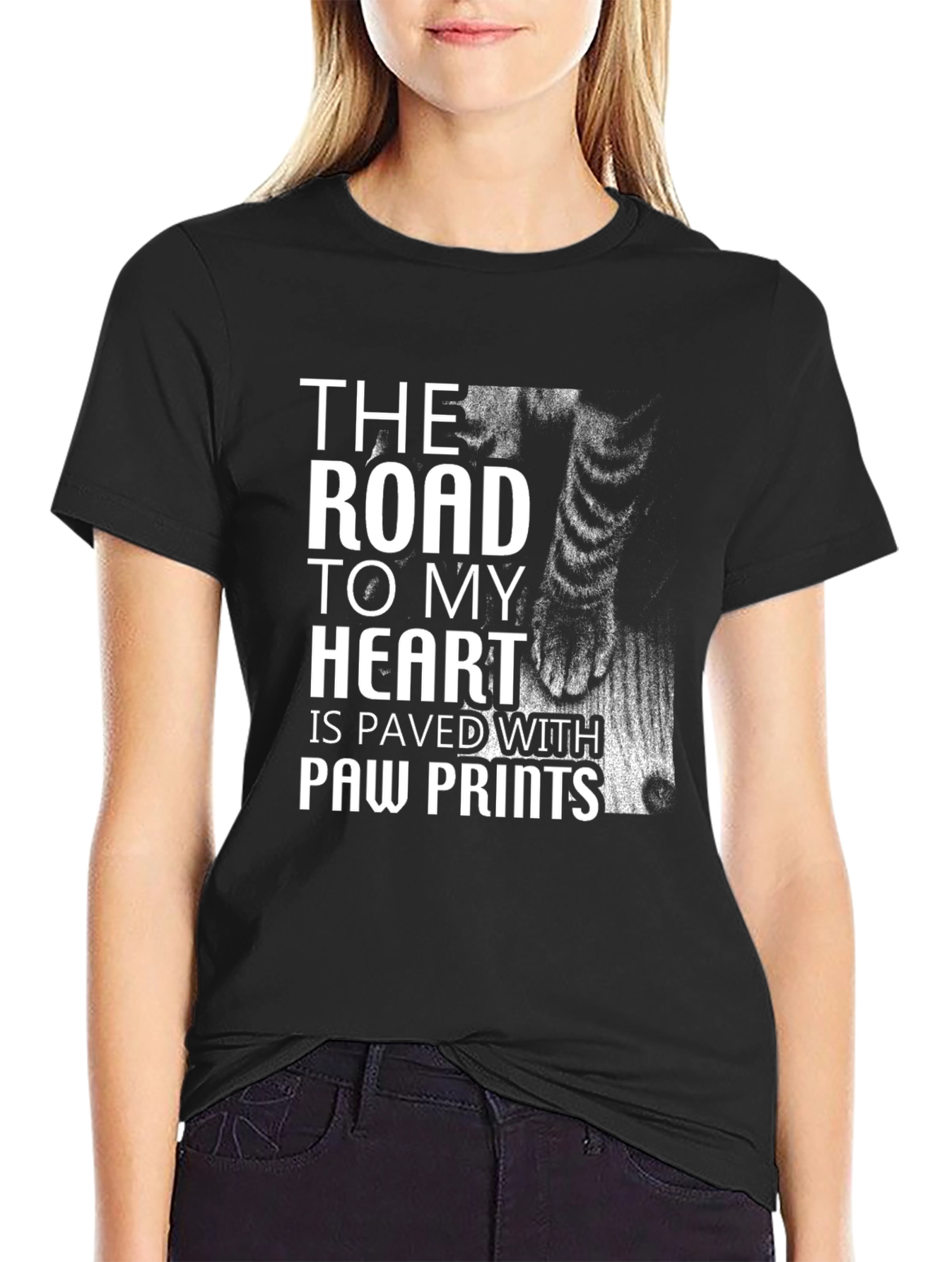 Paw Prints T-Shirt: Road to My Heart Tee