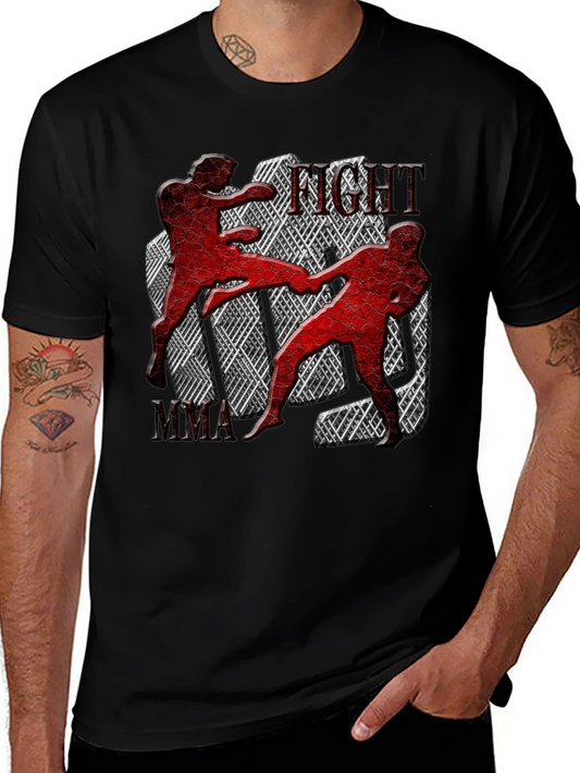 MMA Fight Graphic T-Shirt for Men
