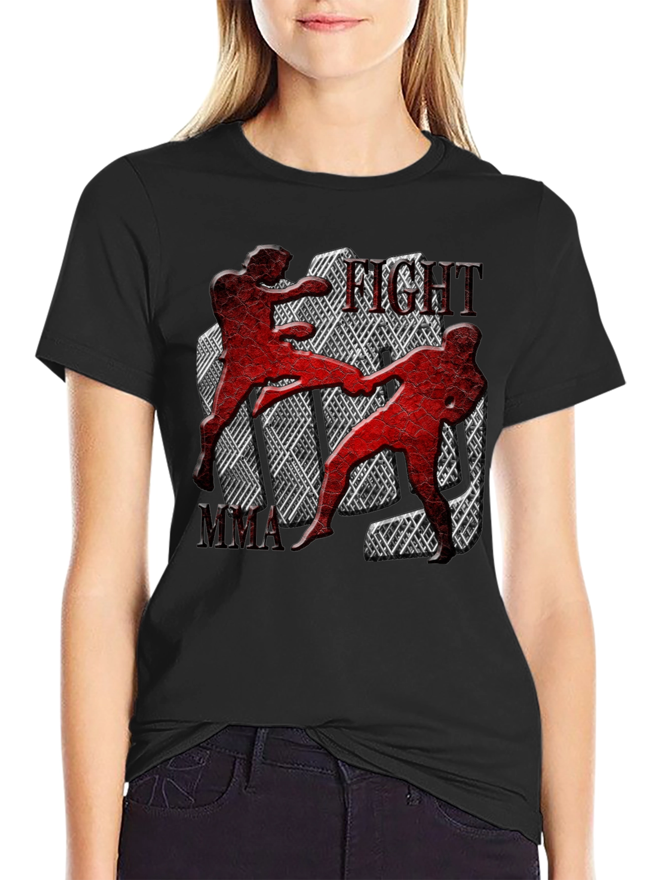 MMA Fight Graphic T-Shirt for Men