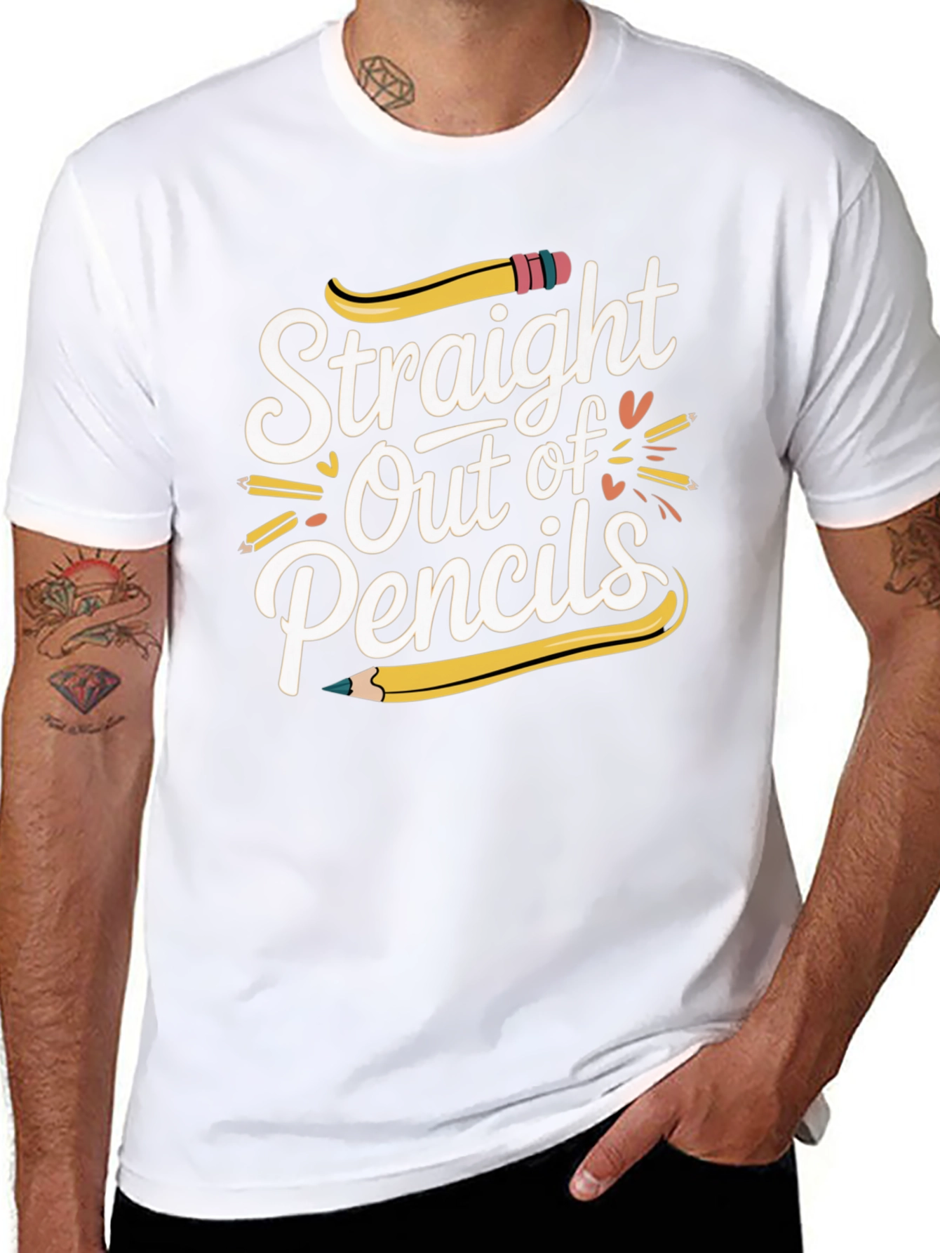 Straight Out of Pencils Graphic Tee