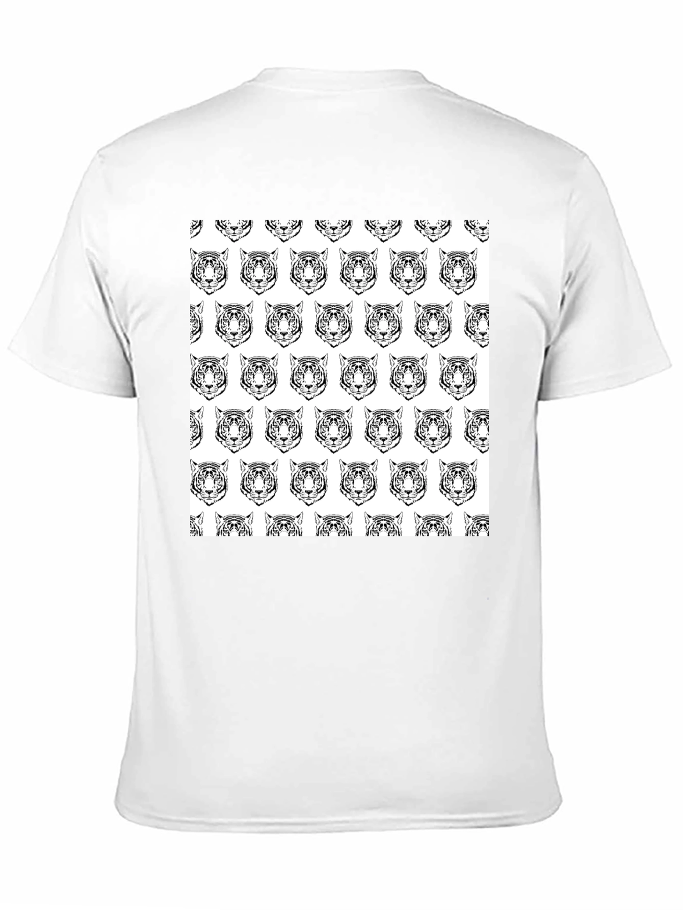 Black Tiger Print Graphic Tee