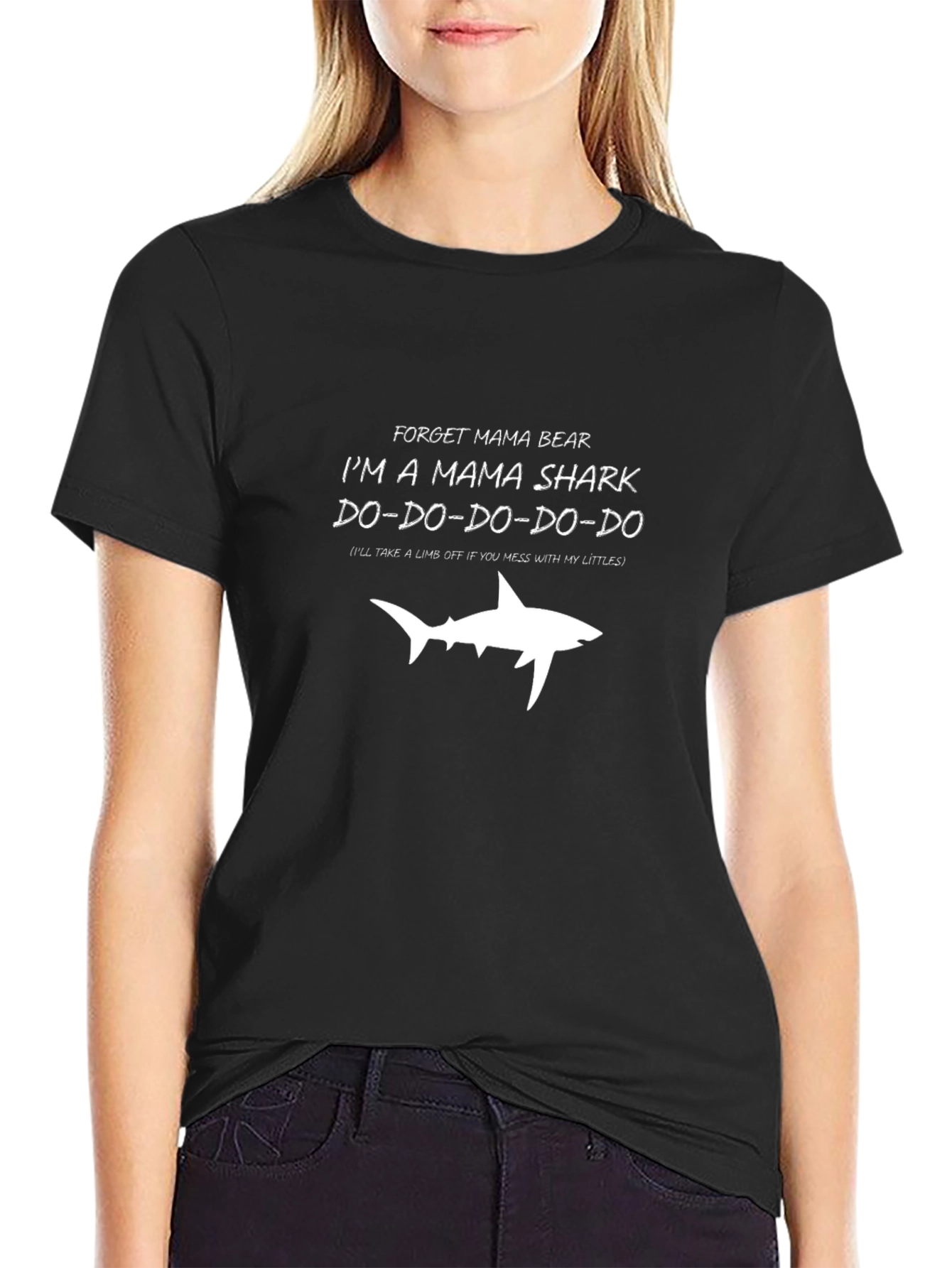 Mama Shark Graphic T-Shirt - Fun Novelty Tee