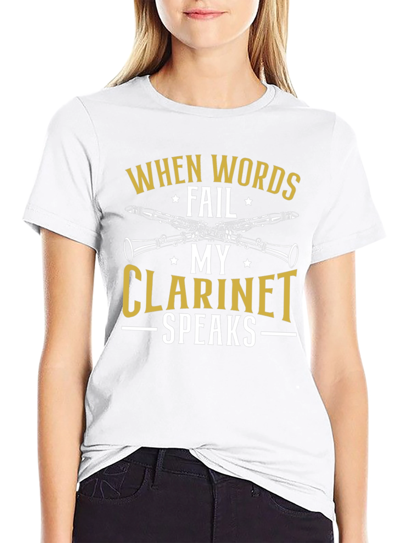 When Words Fail My Clarinet Speaks T-Shirt