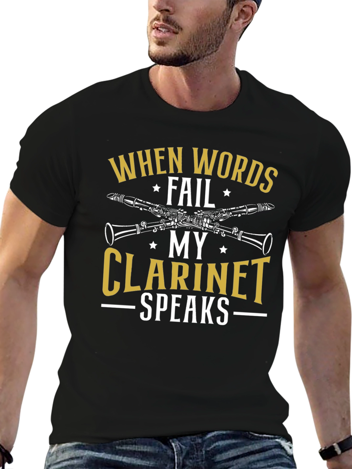When Words Fail My Clarinet Speaks T-Shirt
