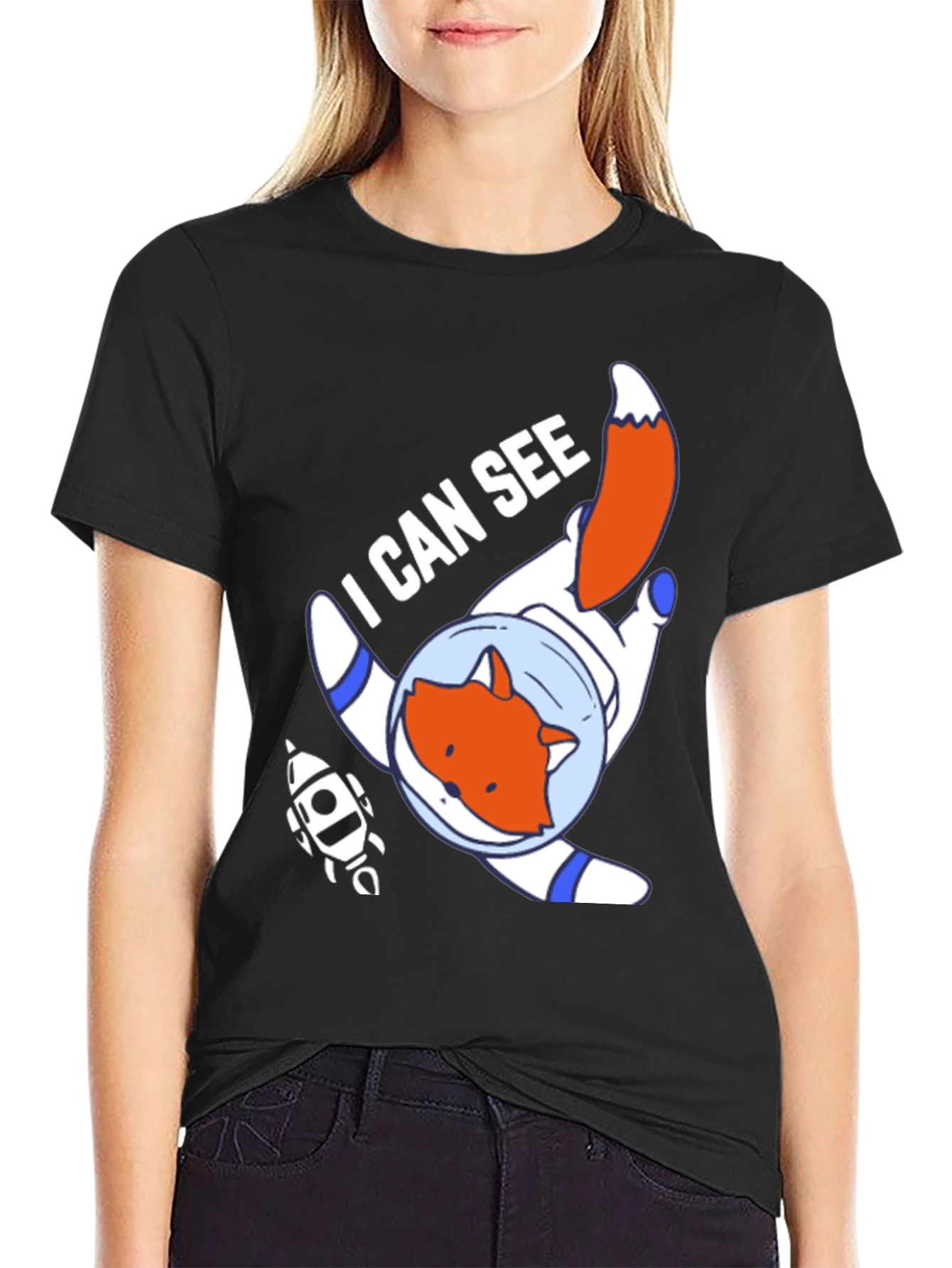 Fox Astronaut T-Shirt - I Can See Space!