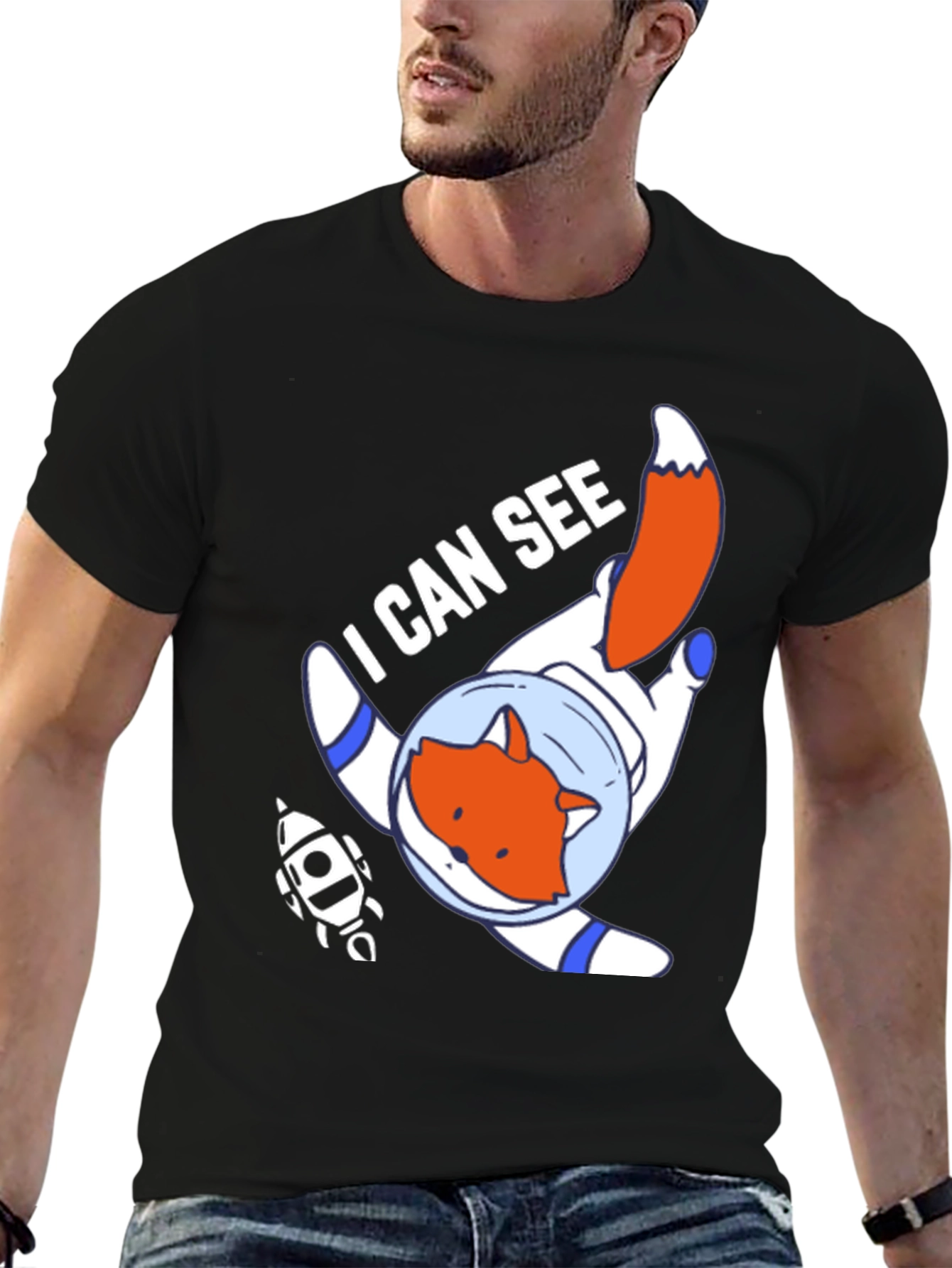 Fox Astronaut T-Shirt - I Can See Space!
