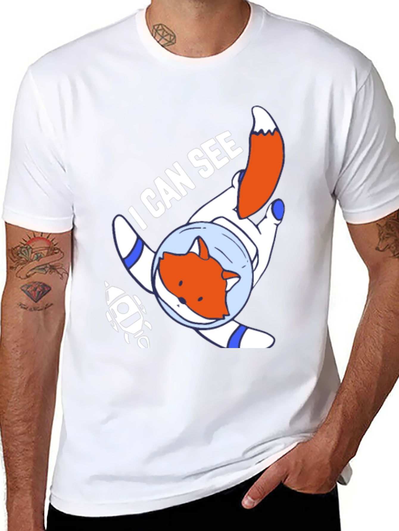 Fox Astronaut T-Shirt - I Can See Space!