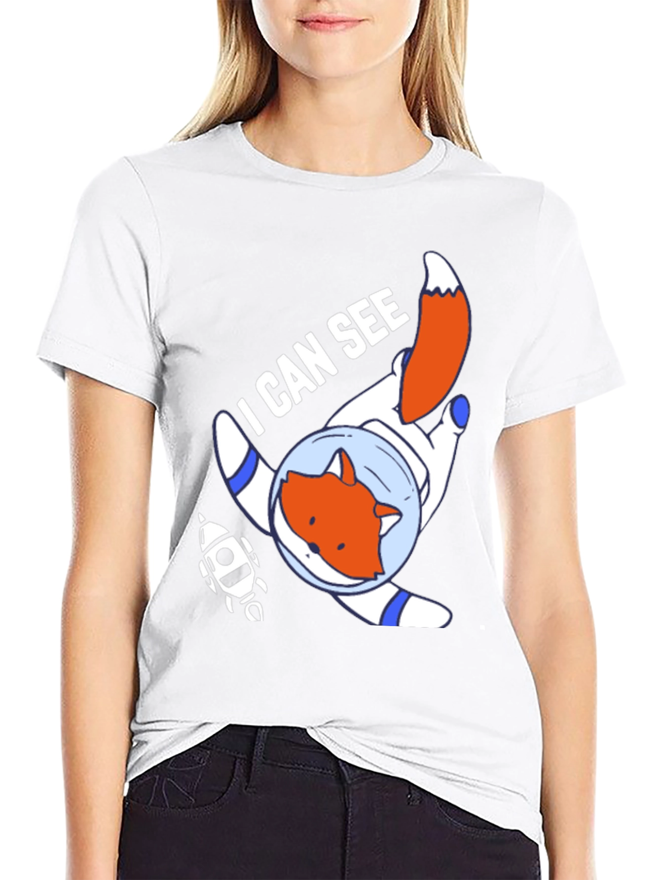 Fox Astronaut T-Shirt - I Can See Space!