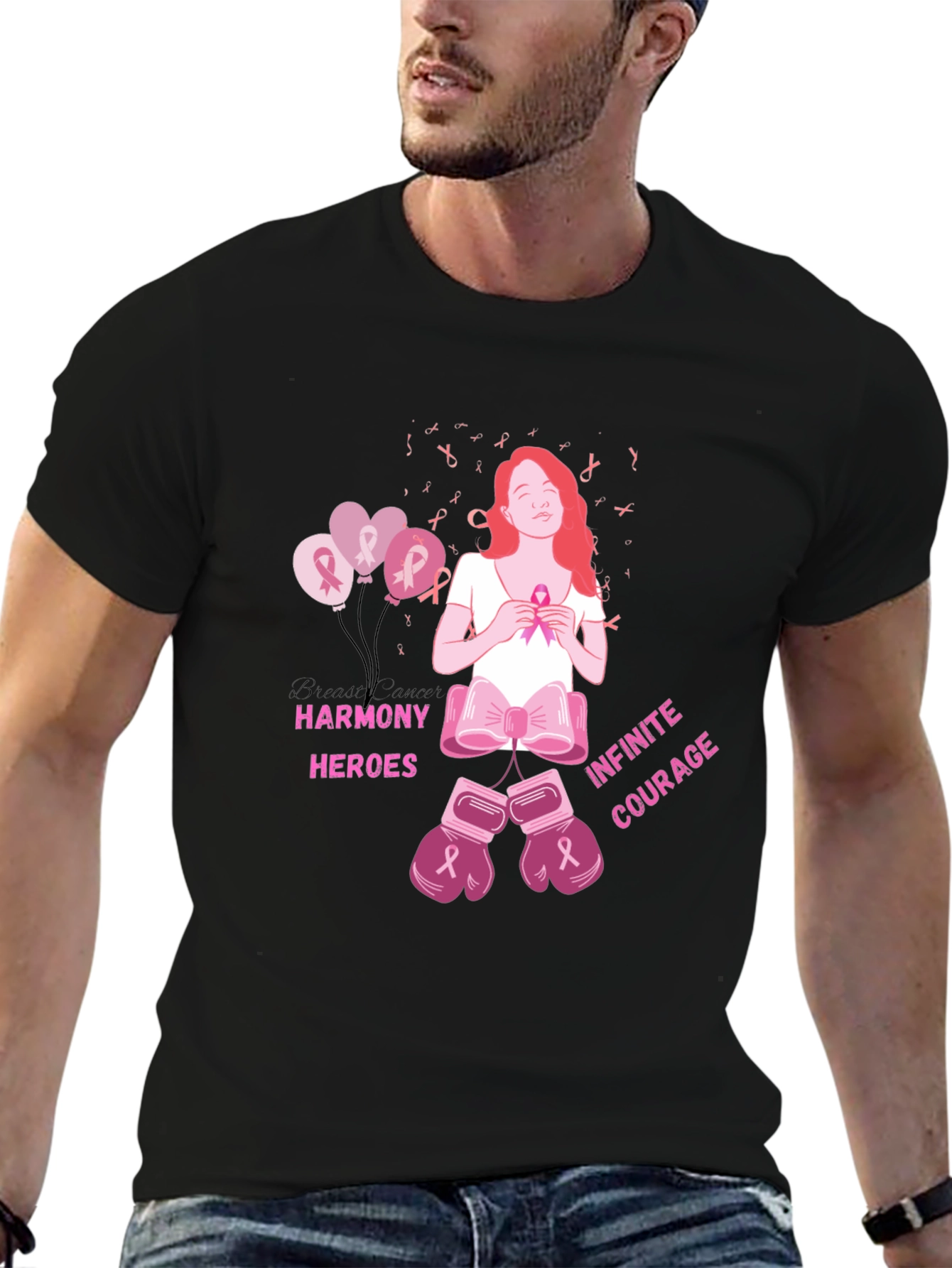 Harmony Heroes Cancer Awareness Graphic Tee