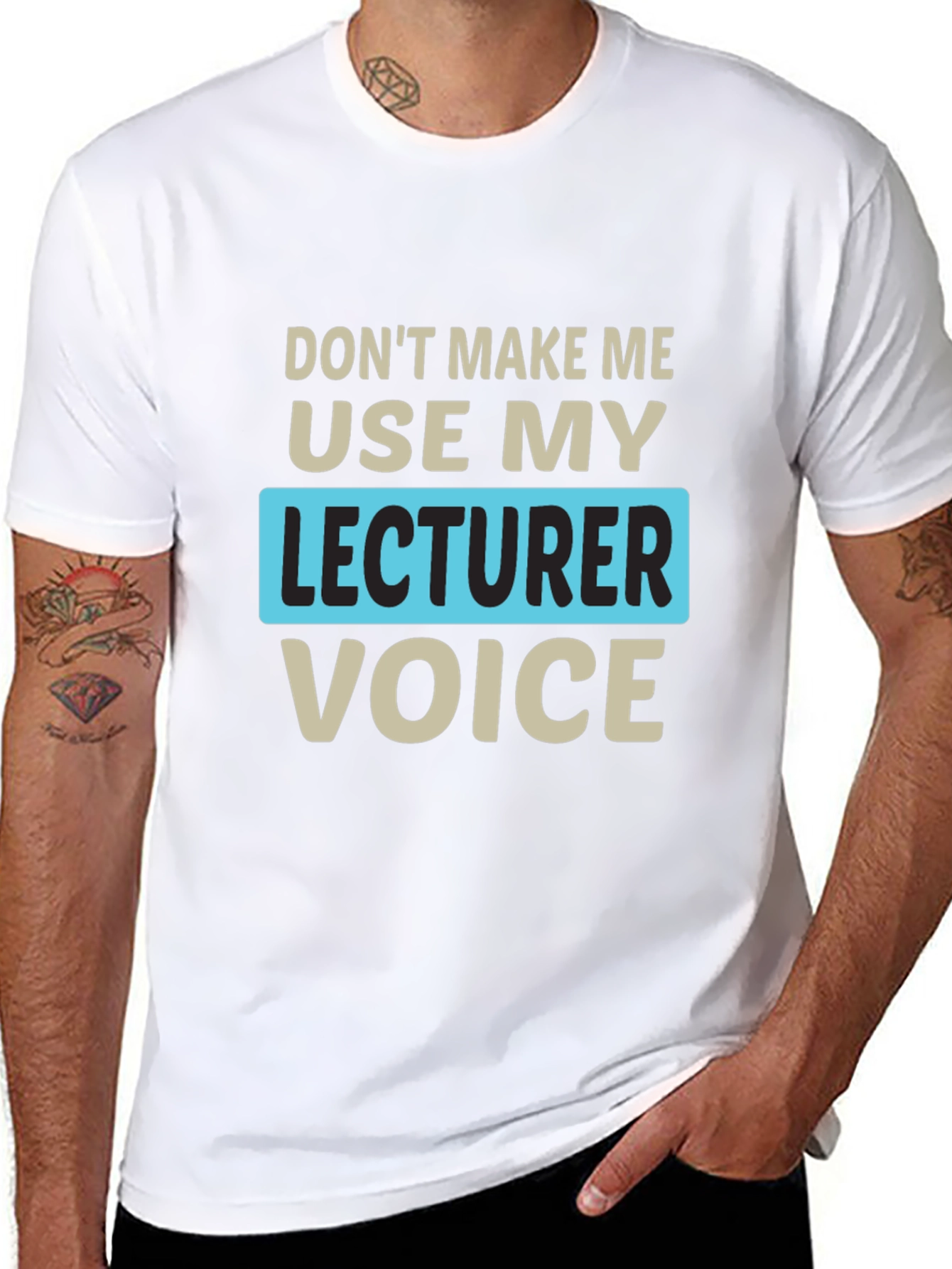Lecturer Voice Graphic Tee - Funny Teacher Shirt