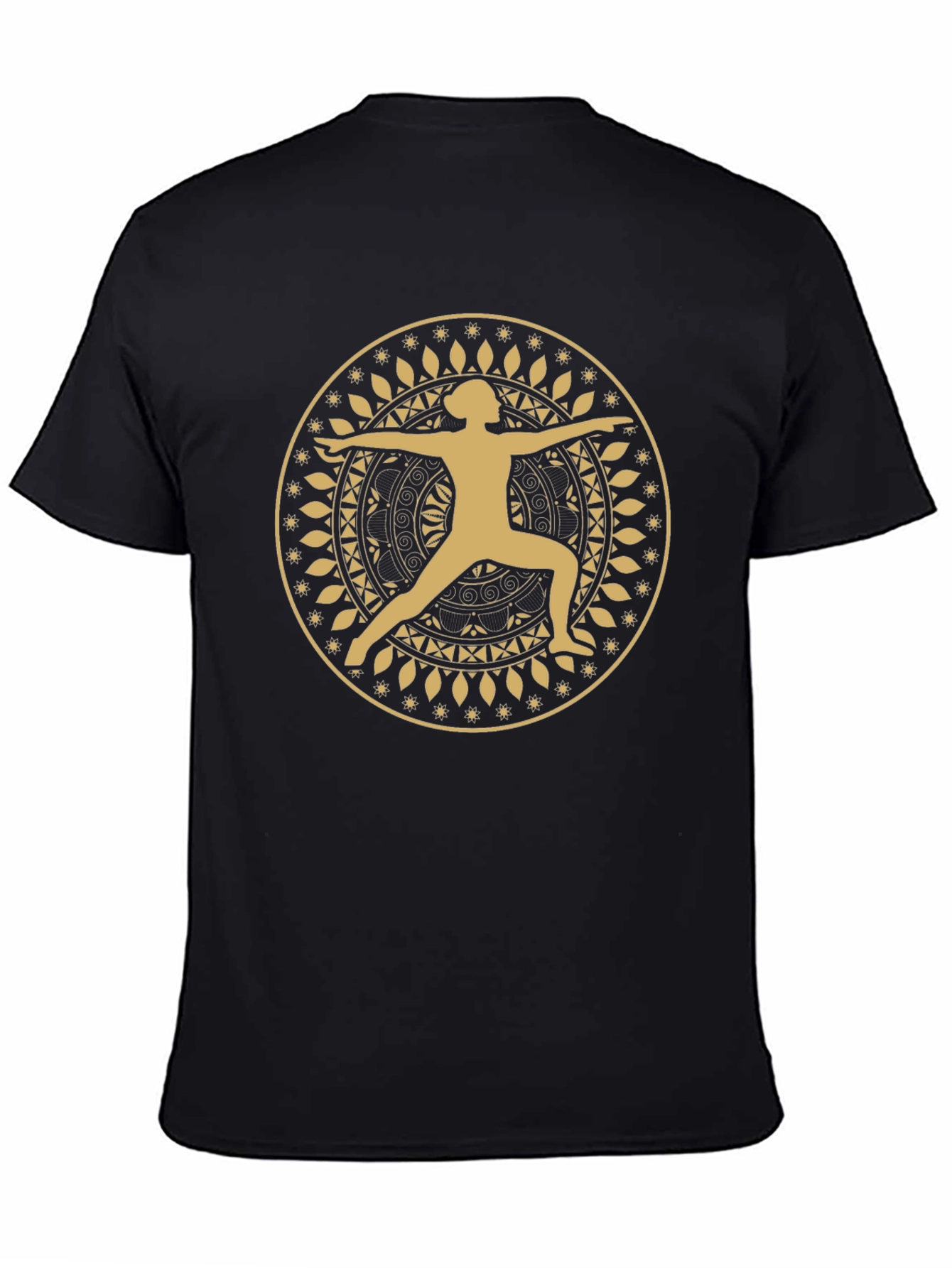 Yoga Mandala T-Shirt - Warrior Pose Graphic Tee