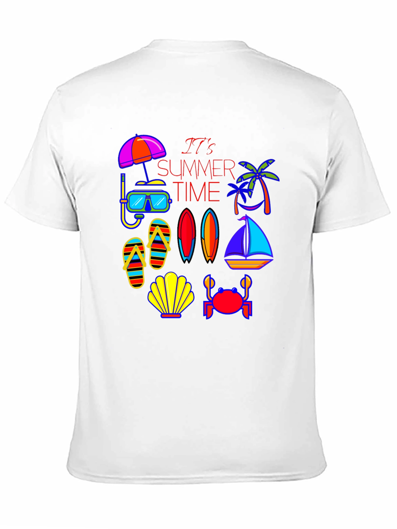 Summer Time Graphic Tee - Beach Vibes