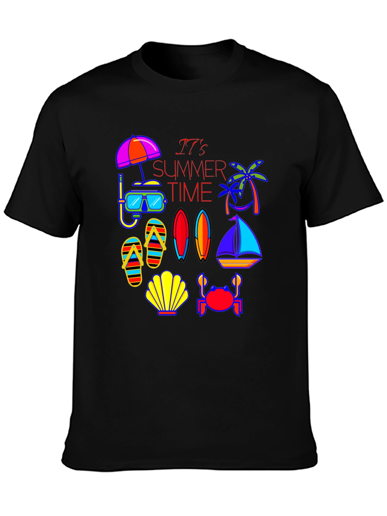 Summer Time Graphic Tee - Beach Vibes