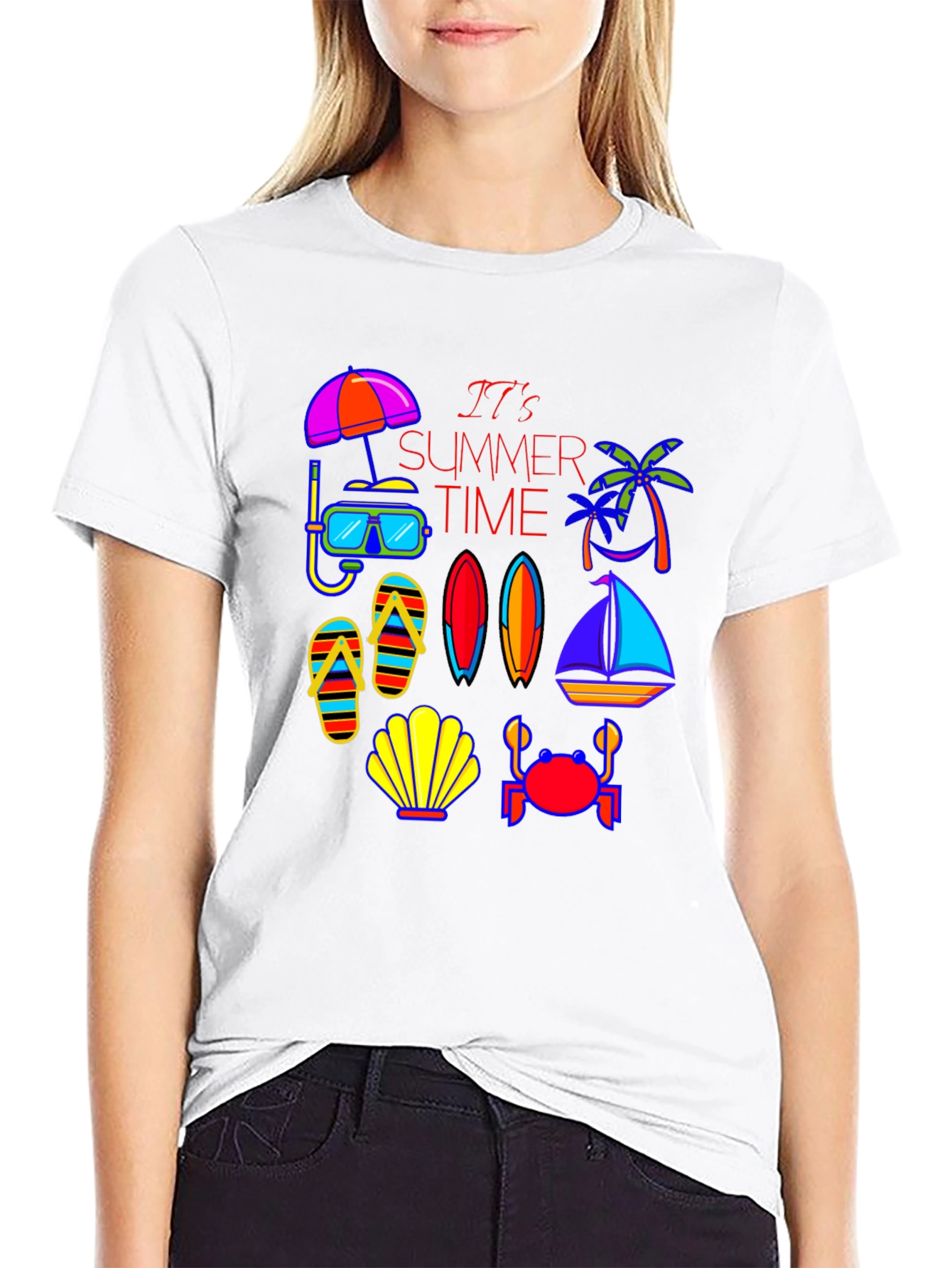 Summer Time Graphic Tee - Beach Vibes
