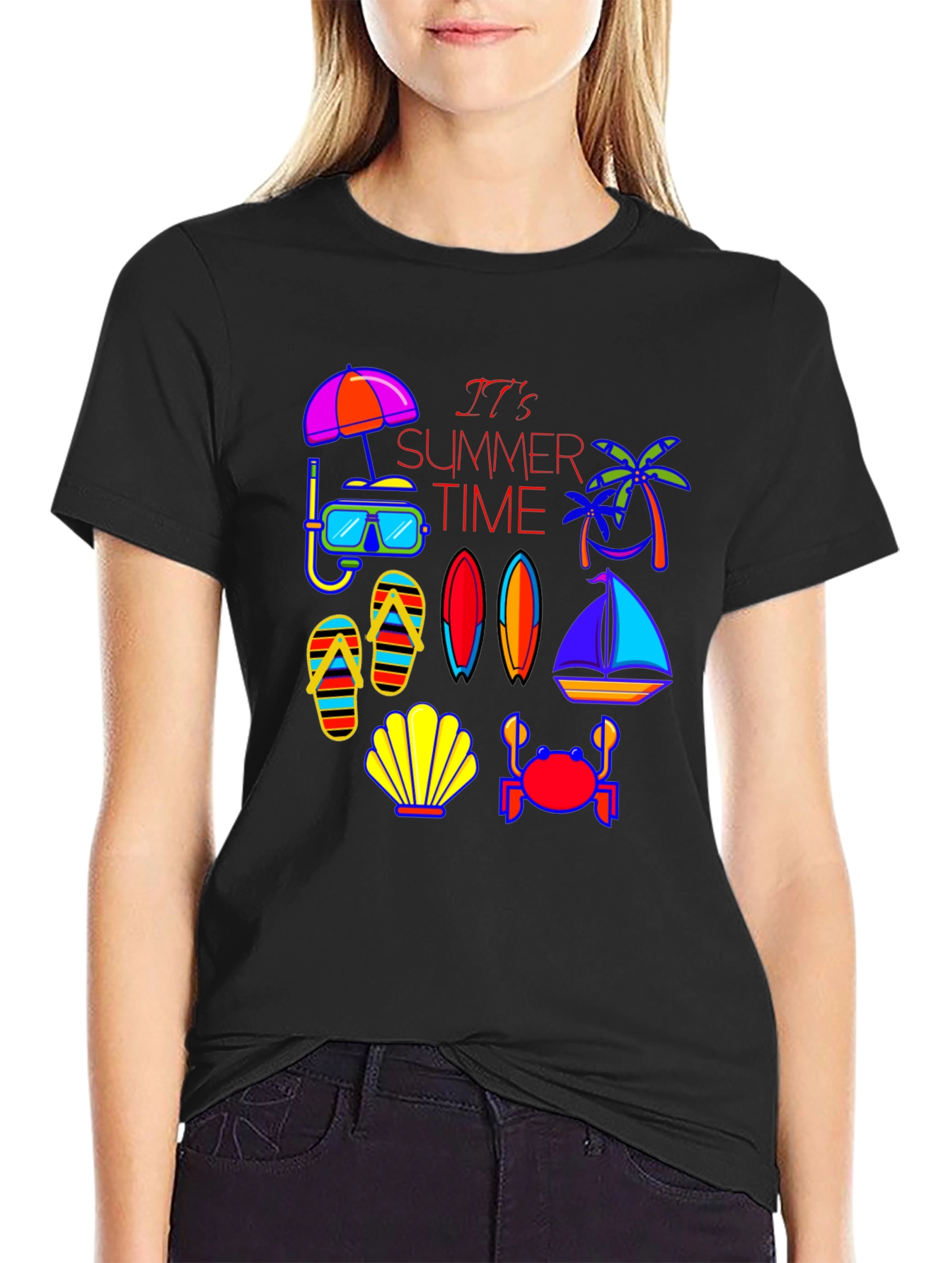 Summer Time Graphic Tee - Beach Vibes