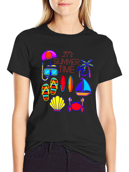 Summer Time Graphic Tee - Beach Vibes