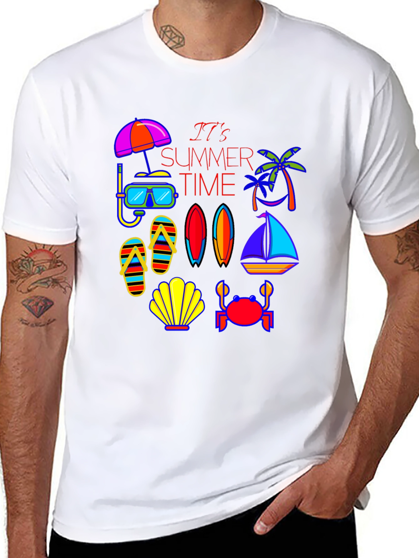 Summer Time Graphic Tee - Beach Vibes