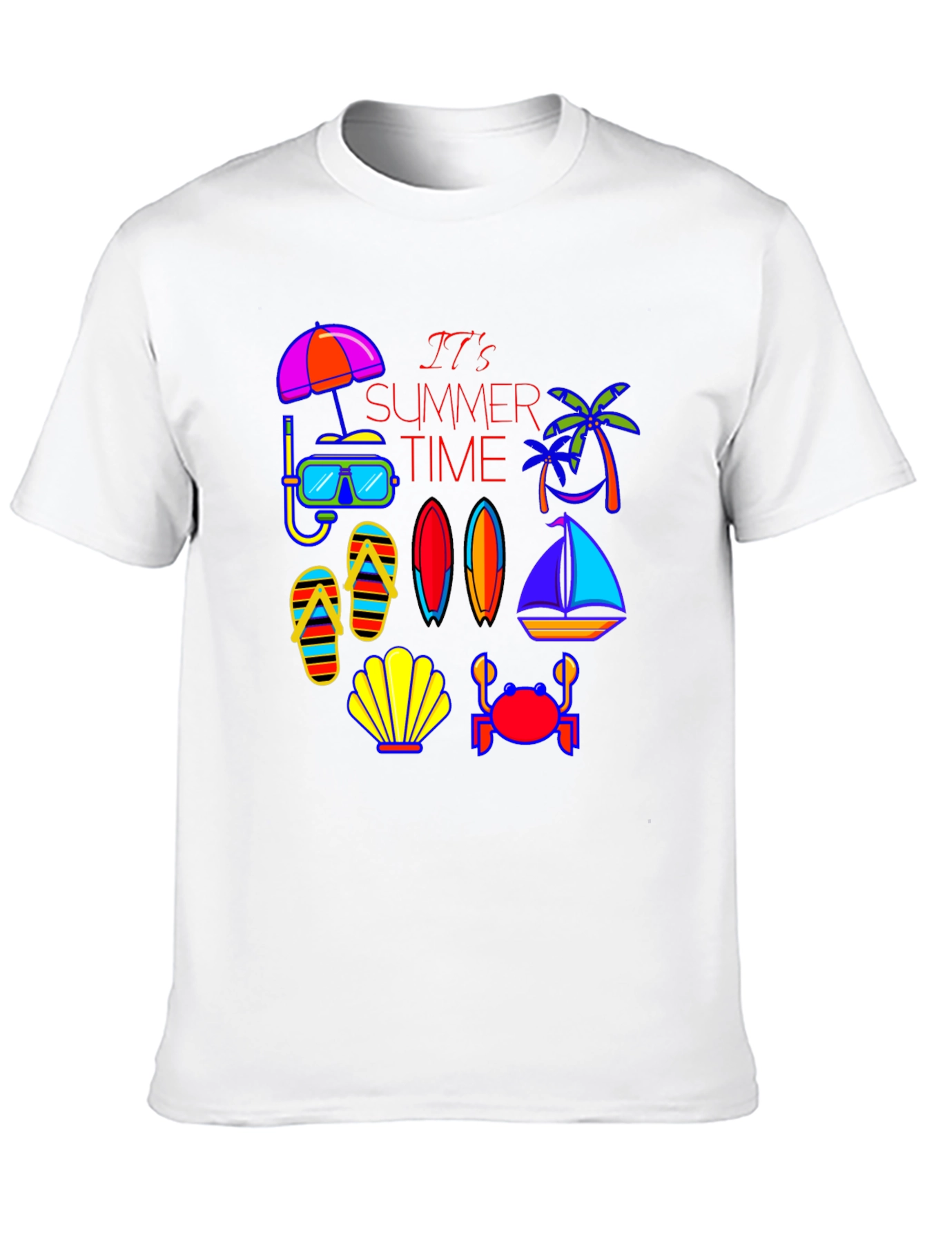 Summer Time Graphic Tee - Beach Vibes