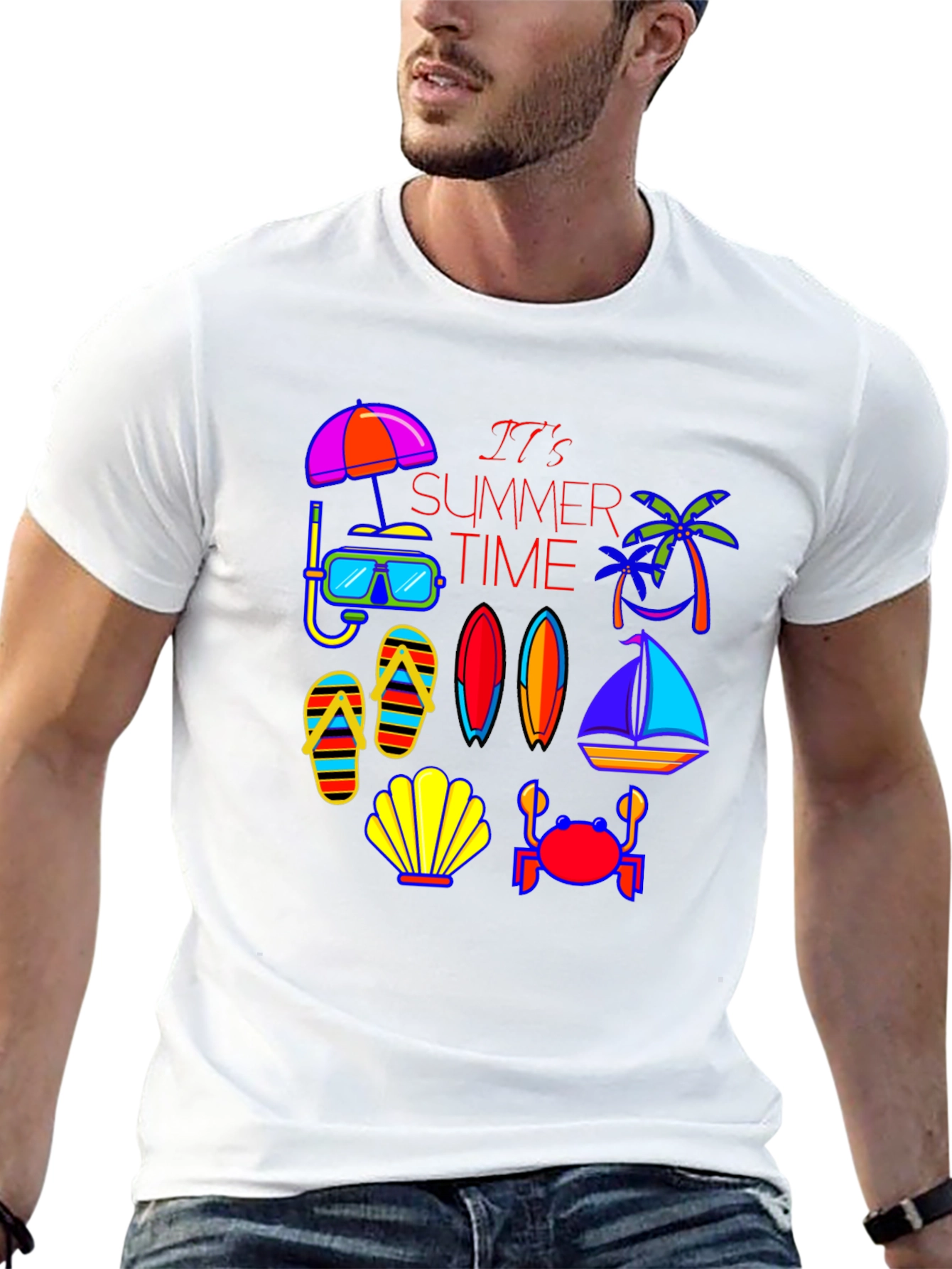 Summer Time Graphic Tee - Beach Vibes